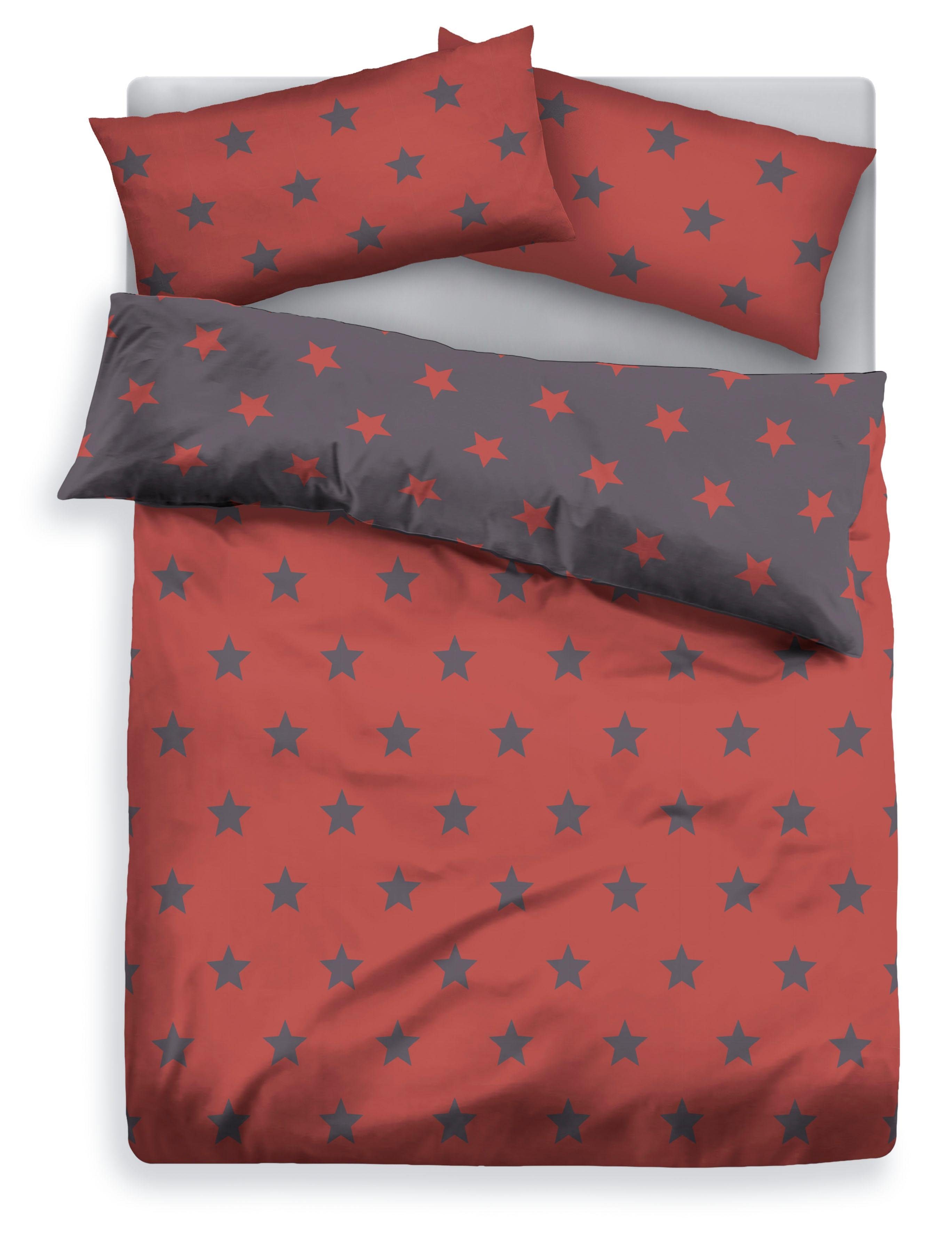 my home Wendebettwäsche STELLA, Biber, 2 günstig online kaufen
