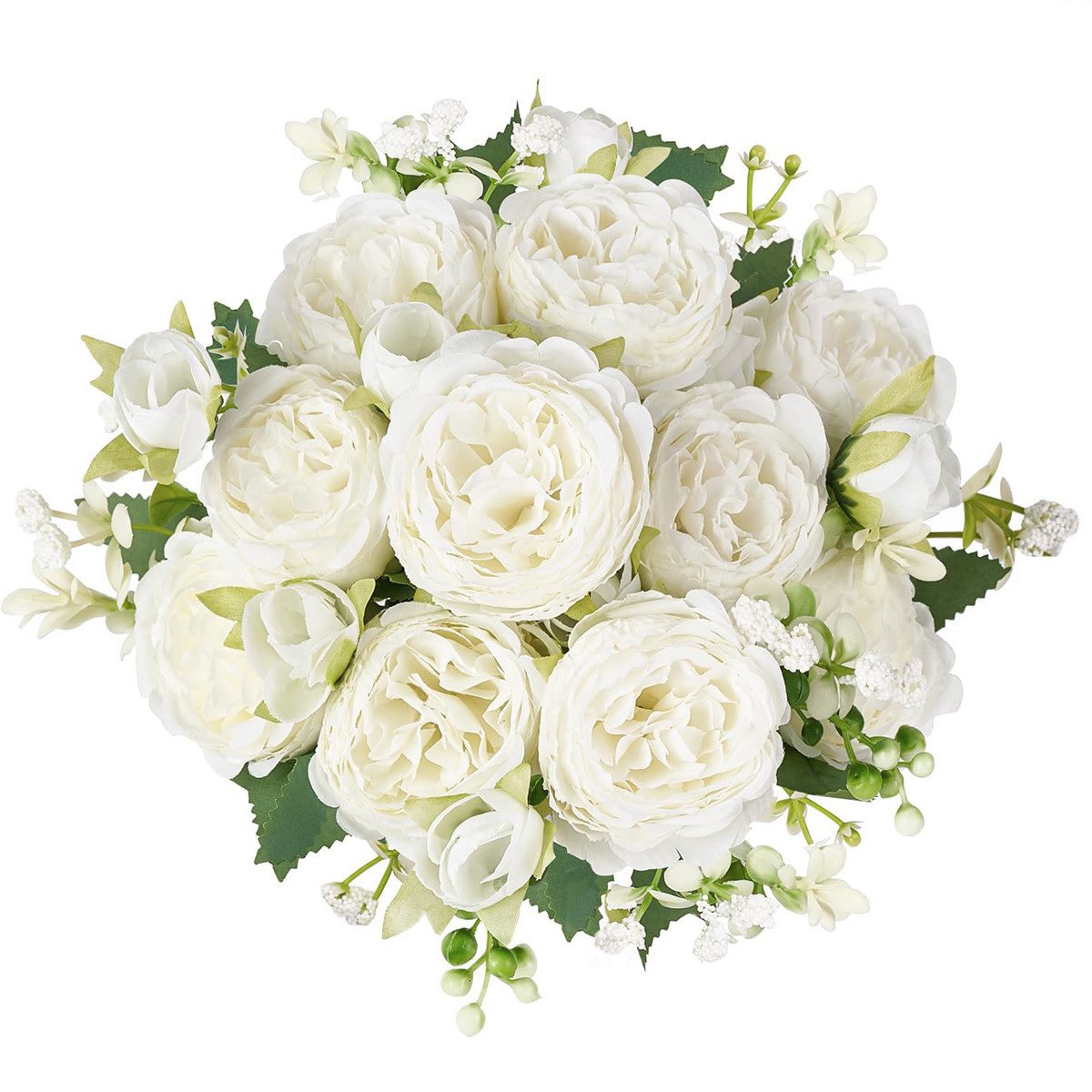 Kunstblumenstrauß Kunstblumenstrauß Rugosa-Rose Künstliche Blumen Rugosa-Rose weiß