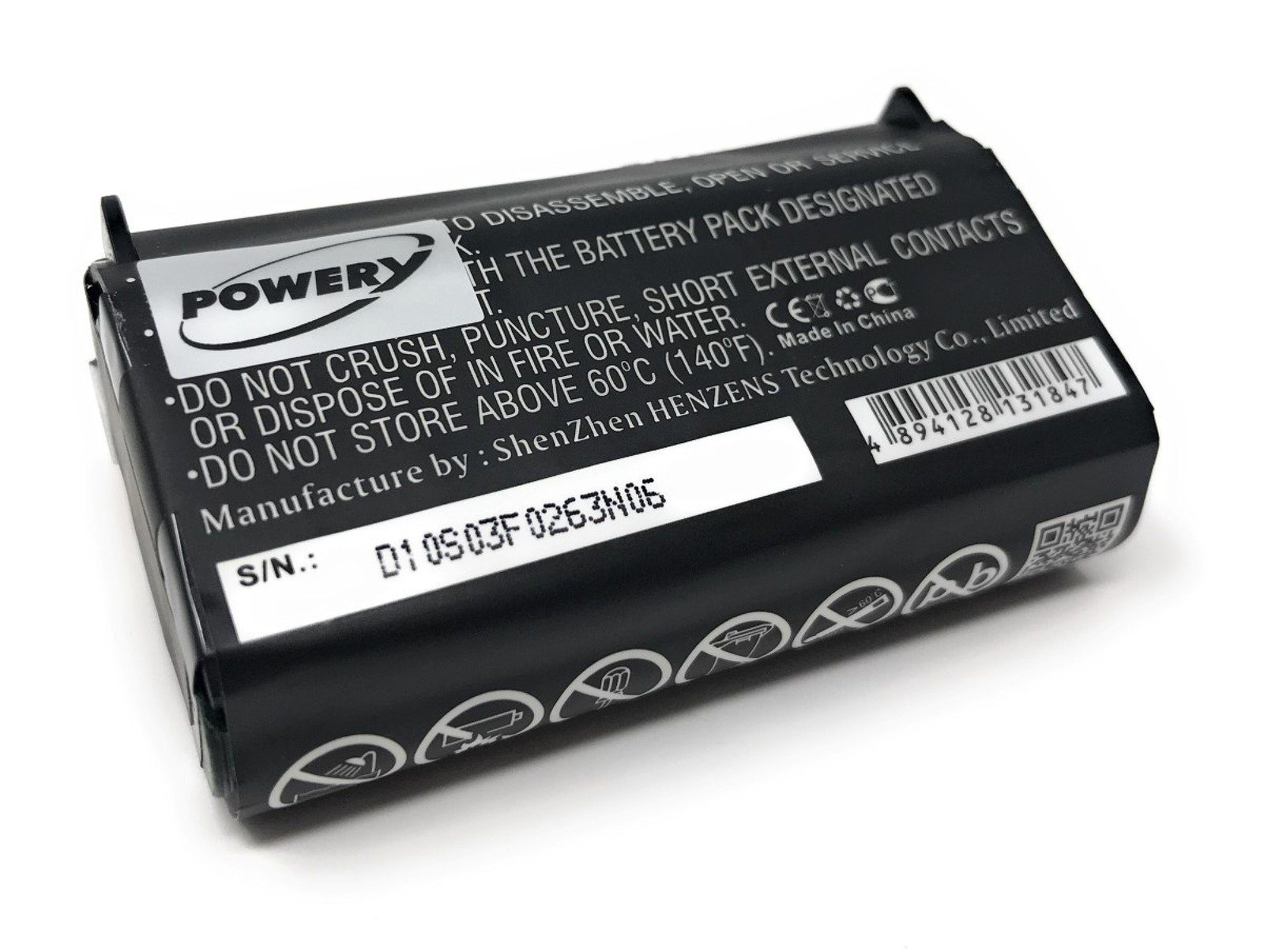 Powery Akku für Getac PS336 Akku 6800 mAh (3.7 V)