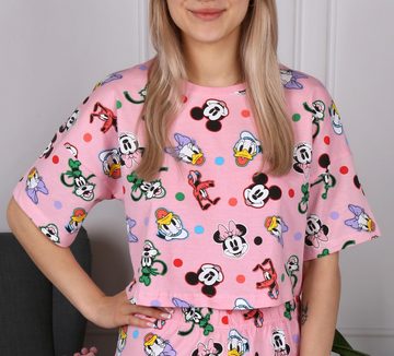 Sarcia.eu Pyjama Mickey Mouse Disney Kurzärmeliger Rosa Pyjama für Damen L