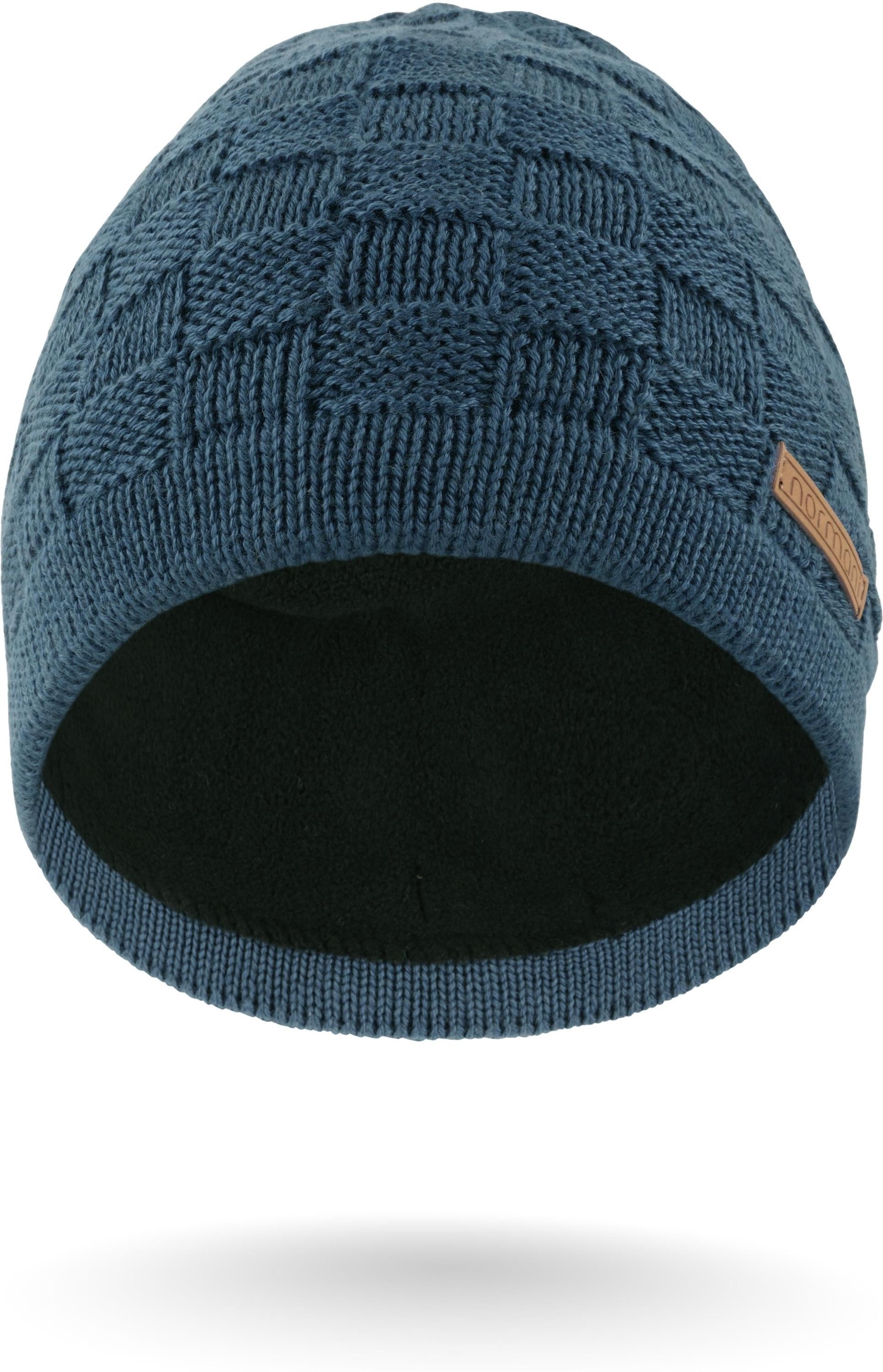 normani Strickmütze Merinowoll-Mütze mit Design Yuma