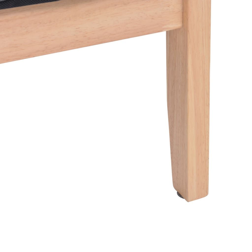 vidaXL Sofa Sofa 2-Sitzer Stoff Dunkelgrau