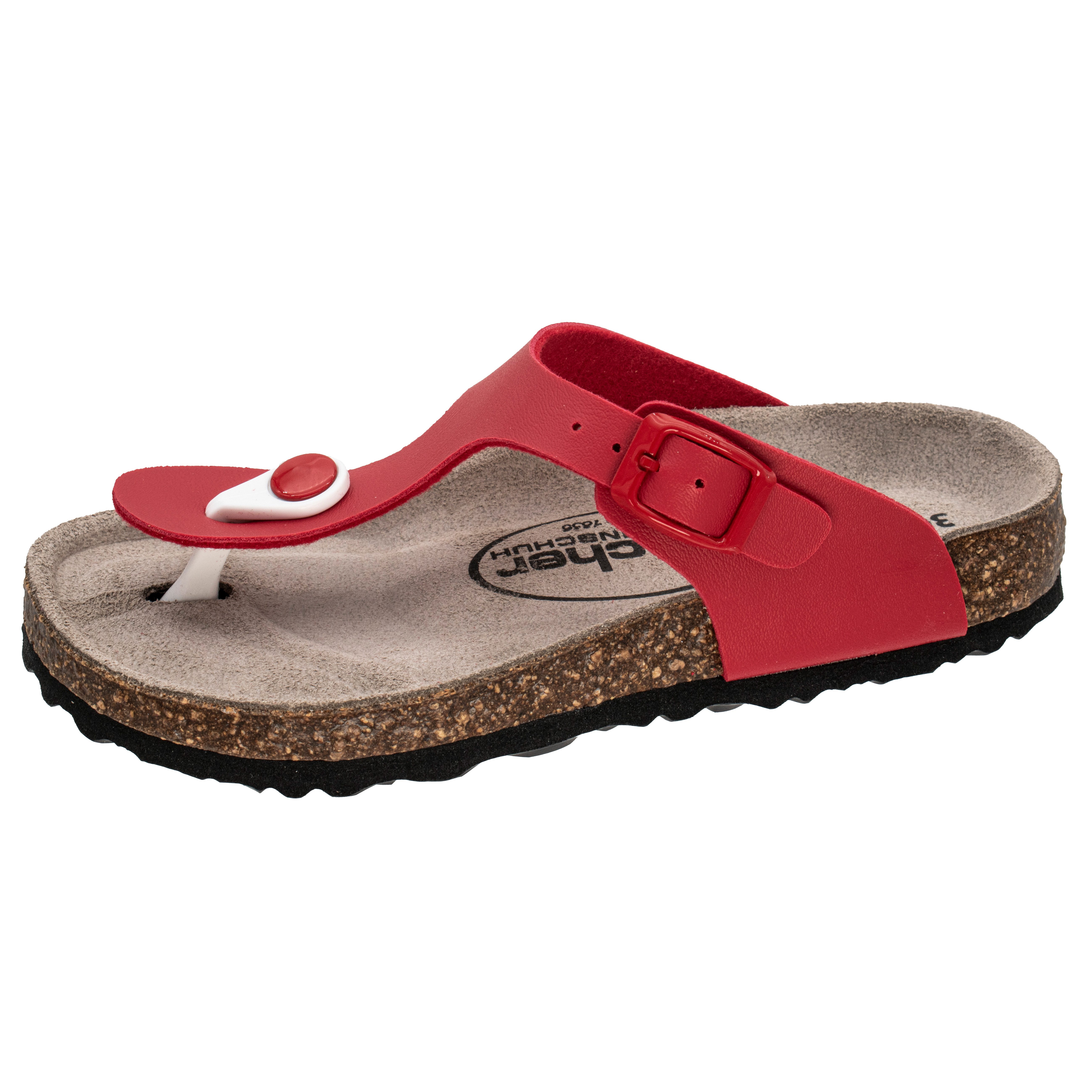 Fischer-Markenschuh Hawaii Zehentrenner aus Vegano (Lederimitat), mit Fleec günstig online kaufen