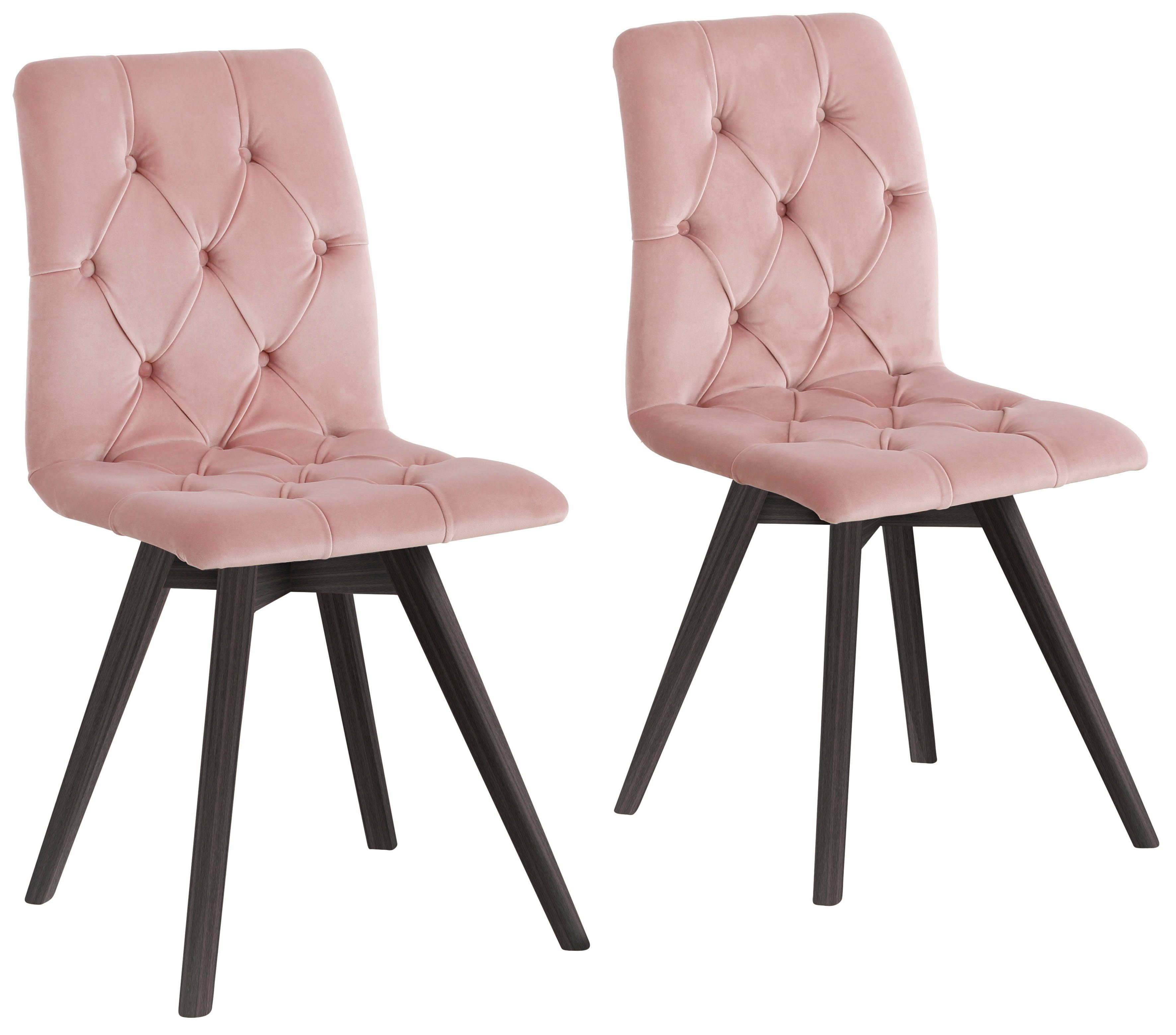 OTTO home Esszimmerstuhl Rania (Set, 2 St), mit Massivholzbeinen