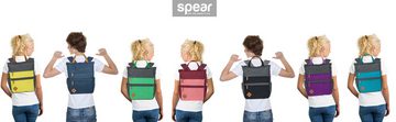 Spear Bags Cityrucksack Rucksack Damen Damenrucksack klein Hygge A4 Büro Freizeit, Geheimfach Handtasche Daypack + Schlüsseletui