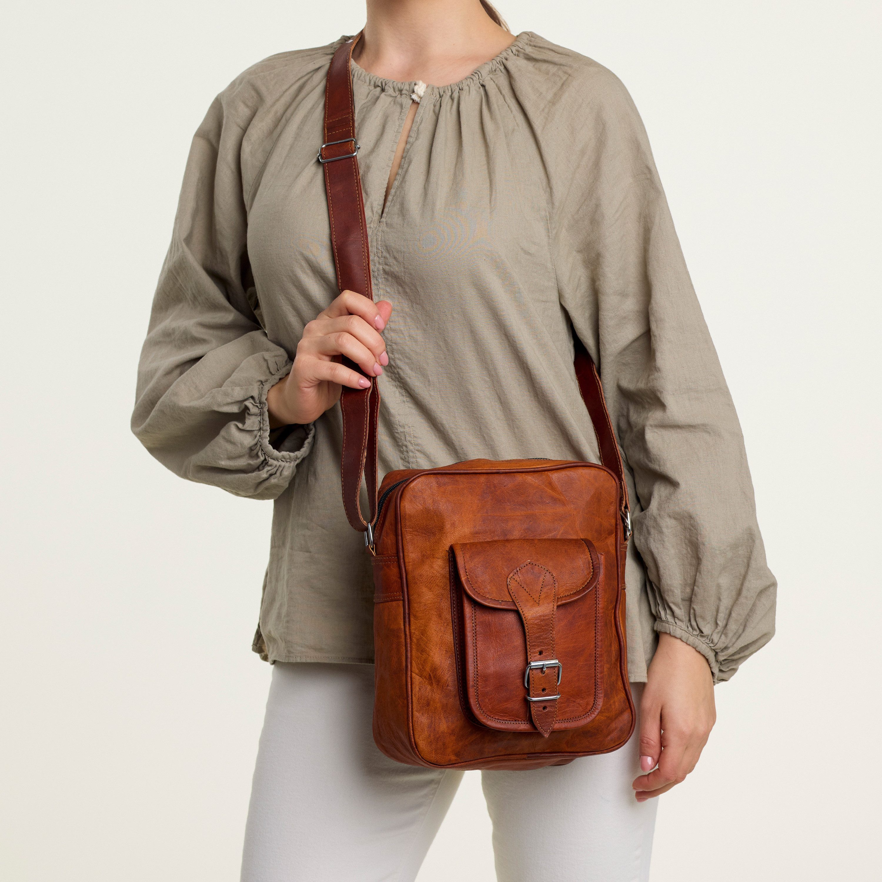 Gusti Leder Handtasche Gusti Leder Umhängetasche Frank (1-tlg)