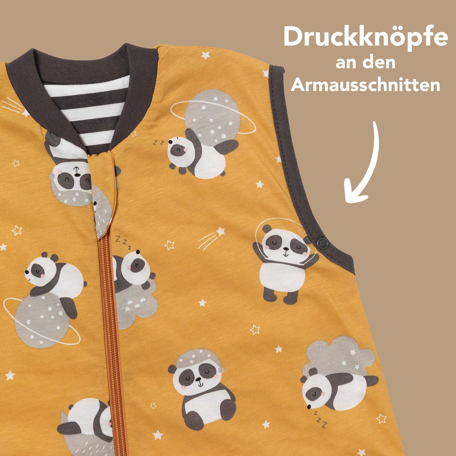 Schlummersack Kinderschlafsack Schlafsack mit Füßen und umklappbaren Bündch günstig online kaufen