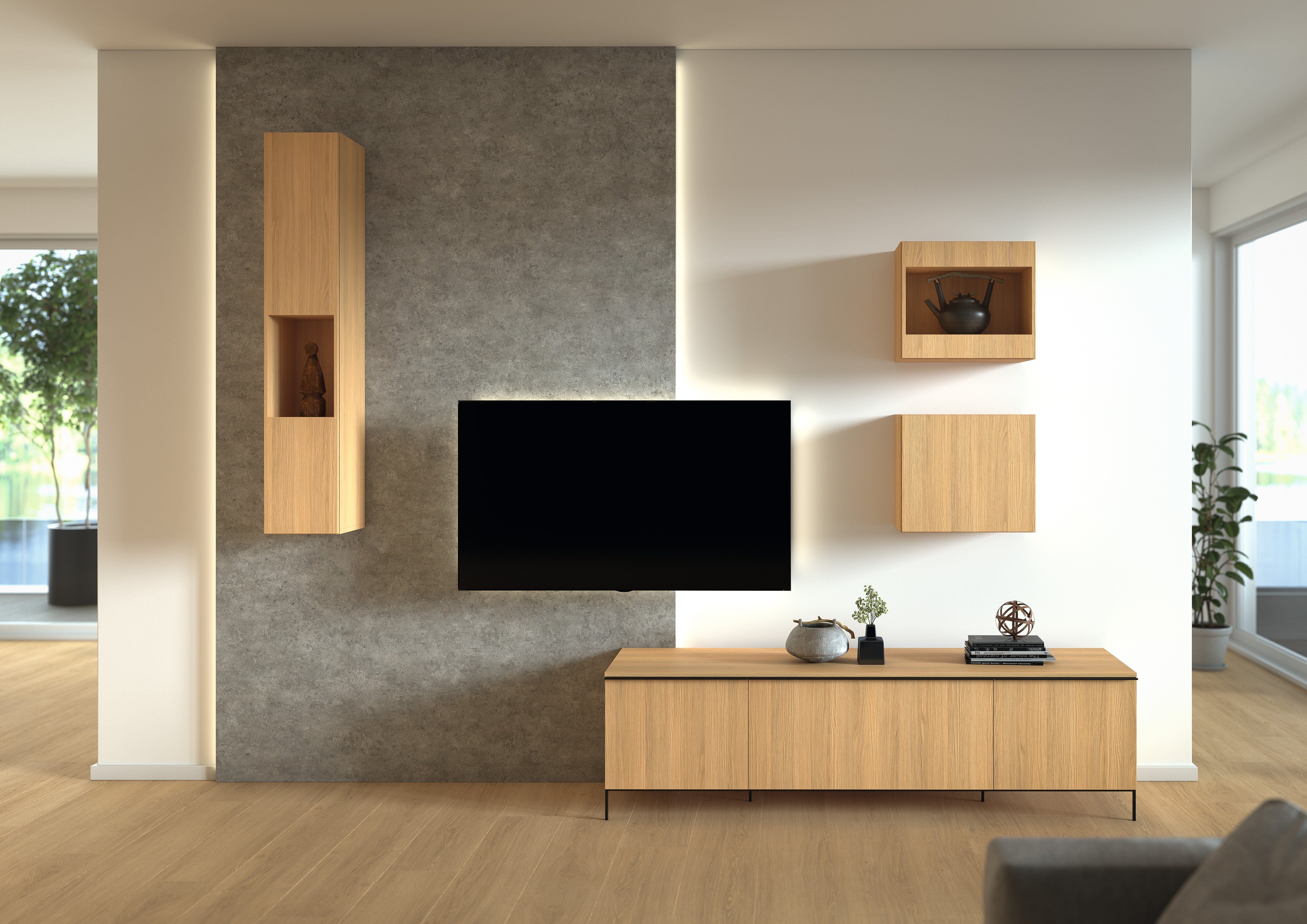 Egger Design-Wandpaneele DecoWall Rovigo Beton 125 cm x 66 cm günstig online kaufen