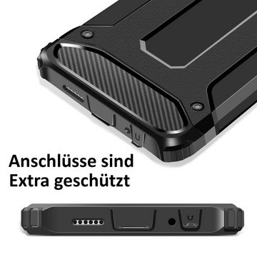 FITSU Handyhülle Outdoor Hülle für Huawei P30 Pro New Edition Schwarz, Robuste Handyhülle Outdoor Case stabile Schutzhülle mit Eckenschutz