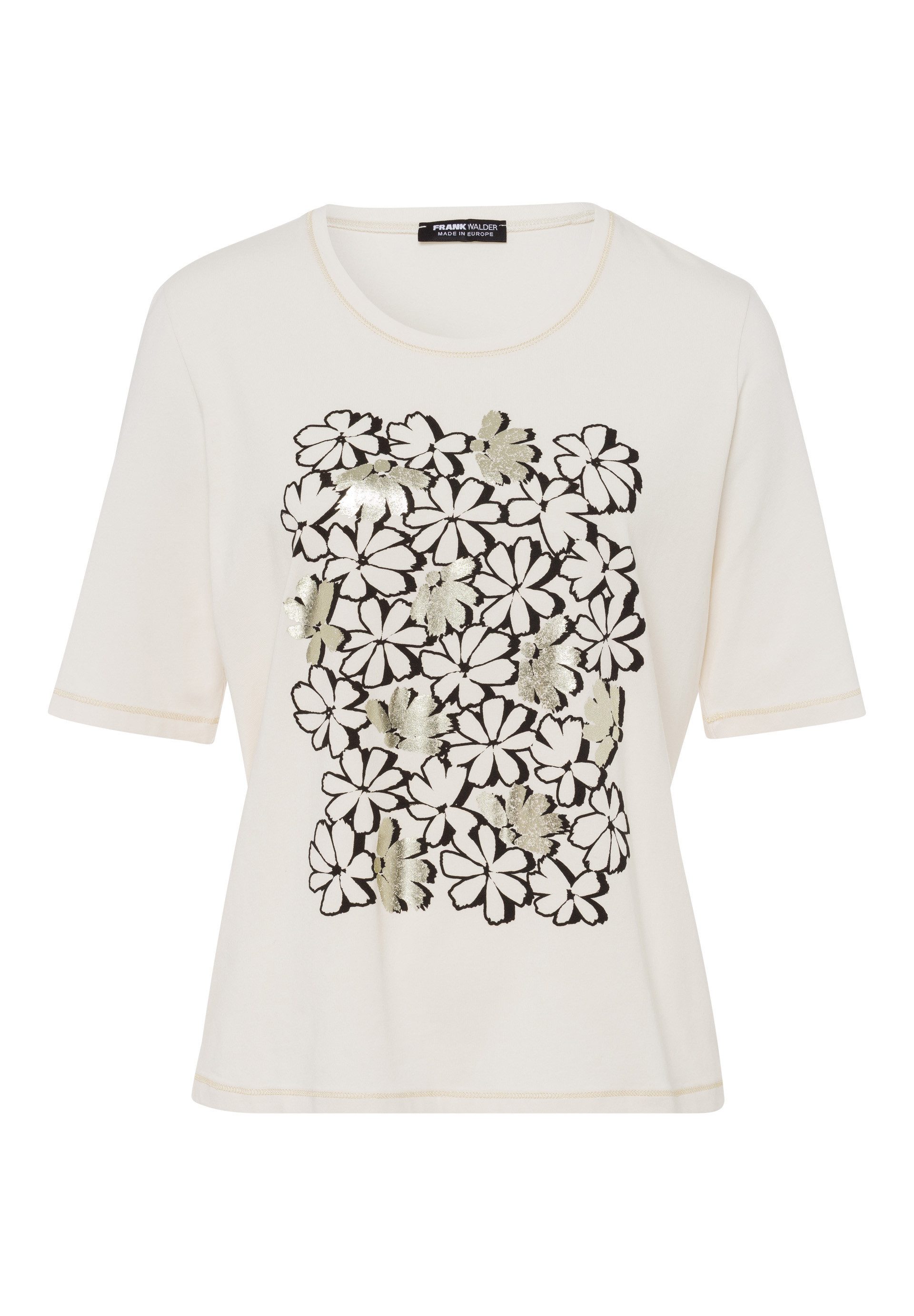 FRANK WALDER T-Shirt mit Placement-Print günstig online kaufen