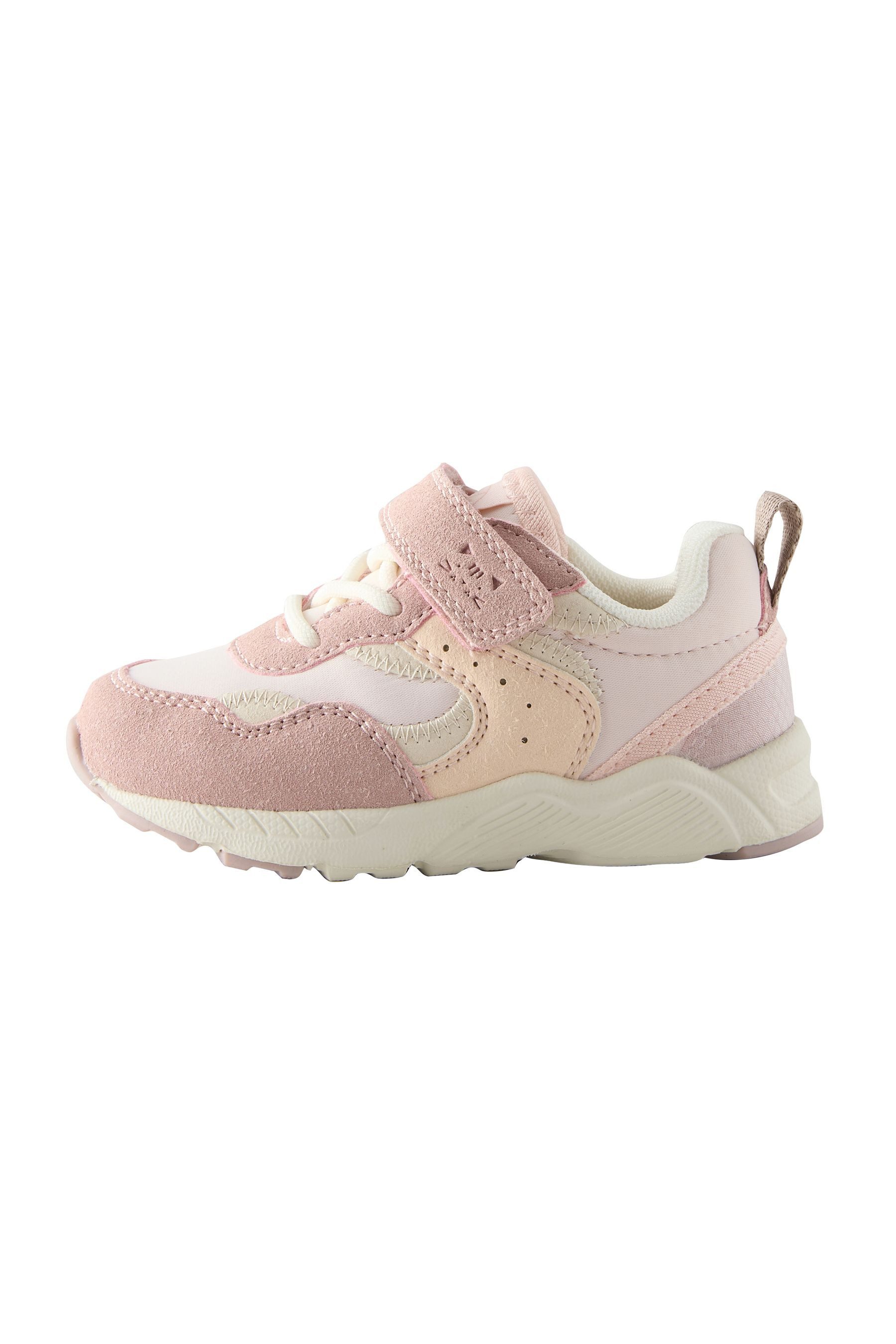 Sneaker mit Klettverschluss & Schnürsenkeln, weit Sneaker