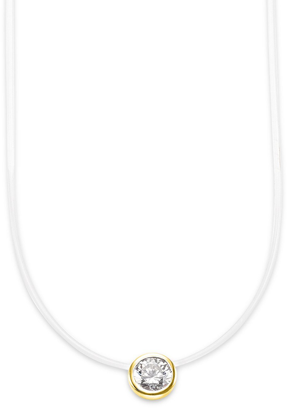 Kette mit Anhänger Schmuck Geschenk Silber 925 Halsschmuck Halskette Stein Gold o. Silber