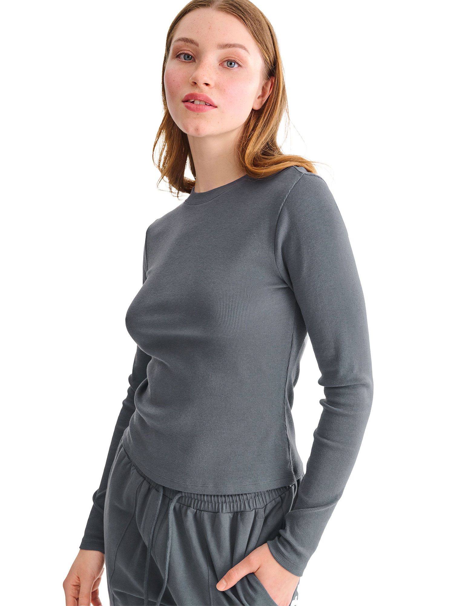 Lisca T-Shirt Shirt langarm Freedom (Stück, 1-tlg) Modal X Baumwolle, luxuriöses Tragegefühl - durch Material-Mix