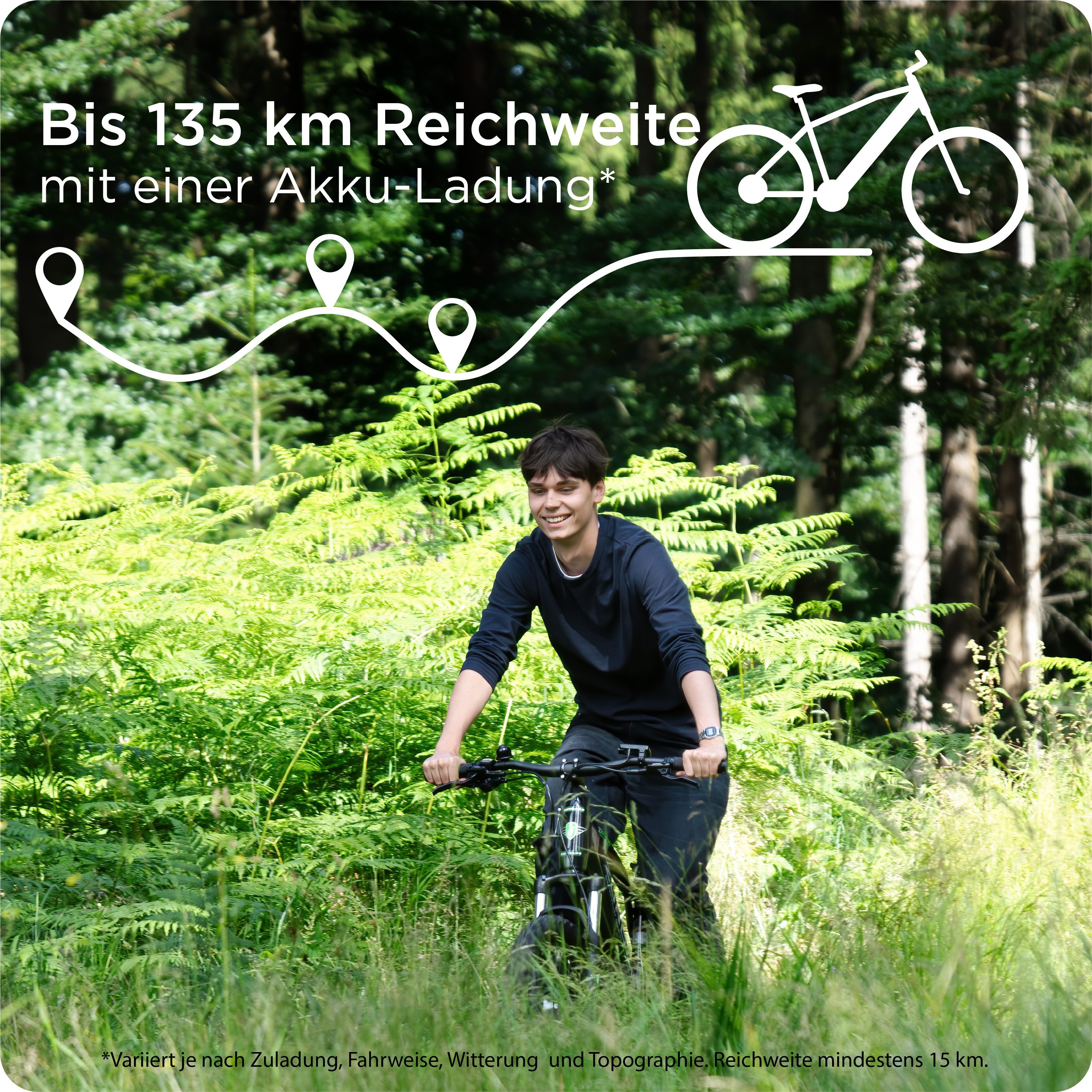 Zündapp E-Bike Mountainbike Z890, 10 Gang Shimano Cues Schaltwerk, Kettenschaltung, Heckmotor, 550 Wh