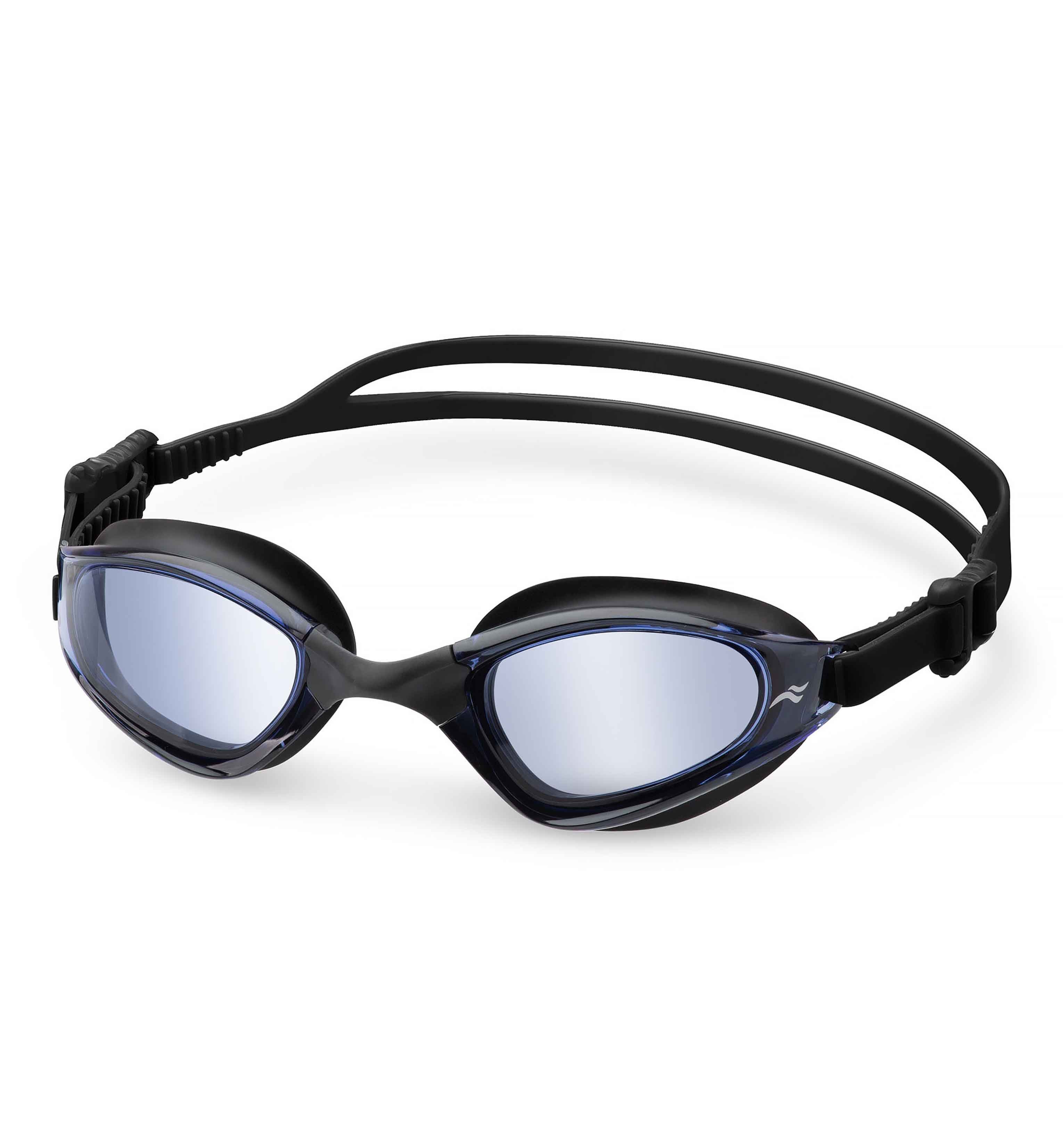 Aqua Speed Schwimmbrille Zen Aqua-Brille verspiegelt schwarz – UV-Schutz & Top-Sitz, Silikon-Gurt mit Rasterverstellung – flexibel & langlebig