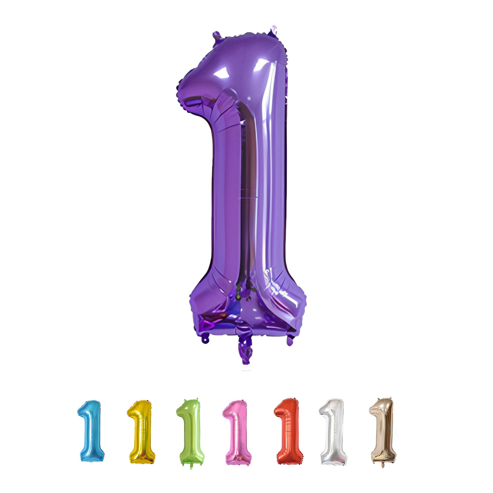 little Birthday Aufblasbares Partyzubehör Zahlen 1 Dekoration in Roségold – Zubehör für besondere Anlässe