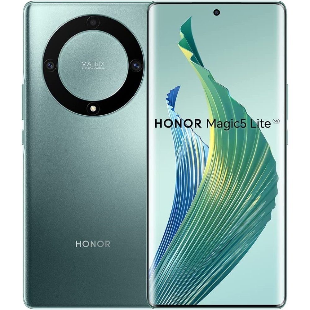 Honor Magic5 Lite 5G 256 GB / 8 GB - Smartphone - emerald green Smartphone (6,7 Zoll, 256 GB Speicherplatz) Grün