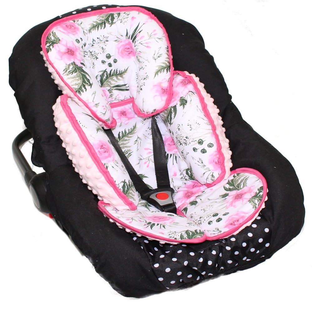 Primawela Sitzverkleinerer Sitzverkleinerer MINKY Einlage Baby Kind für Auto Babyschale Einsatz