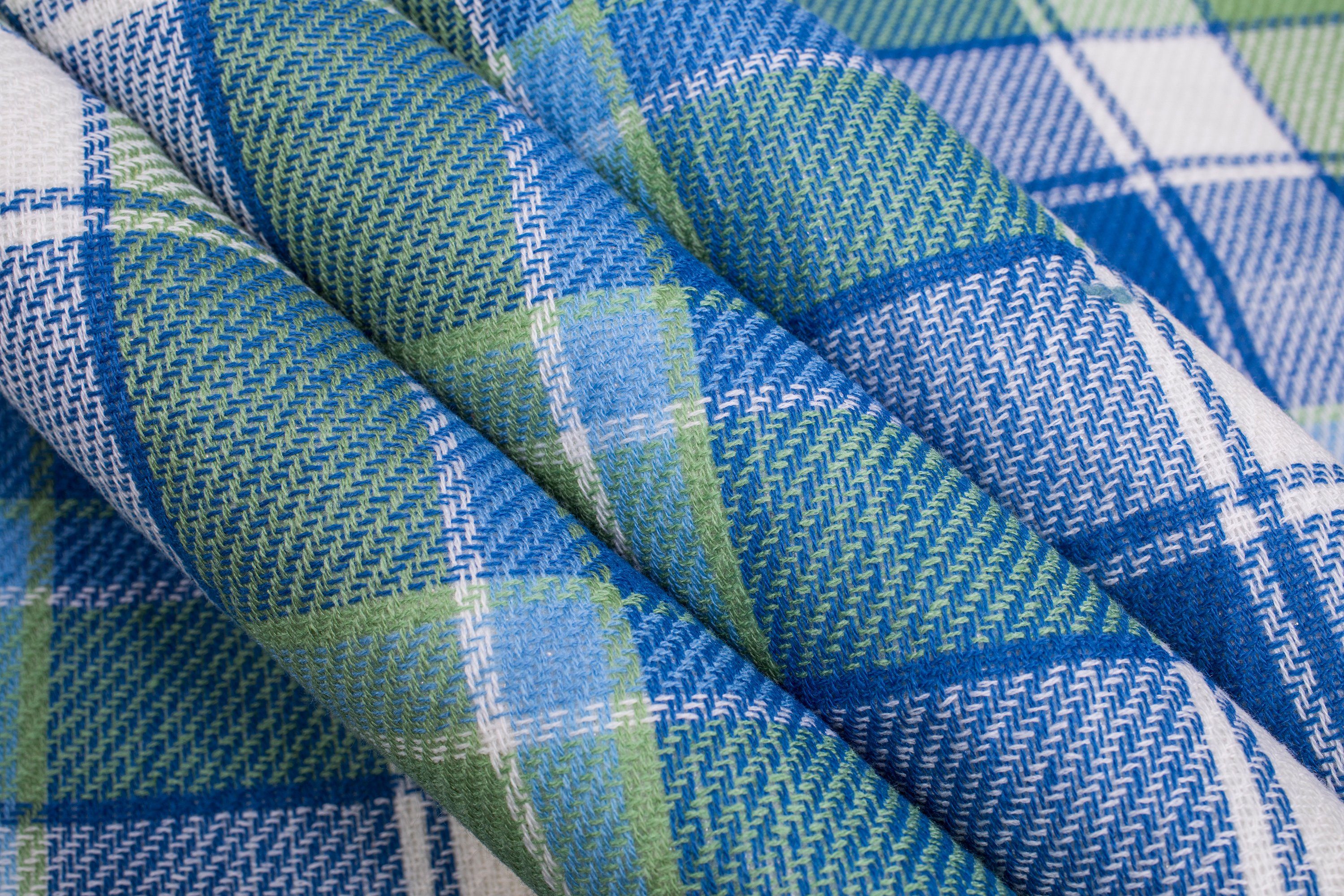 Acryl & 195 x mit / - Tragegriff, Weiß TRESKO, Wärmeisoliert cm Wasserdicht, Blau Grün für XXL Picknickdecke 150 Weich Campingdecke Outdoor /