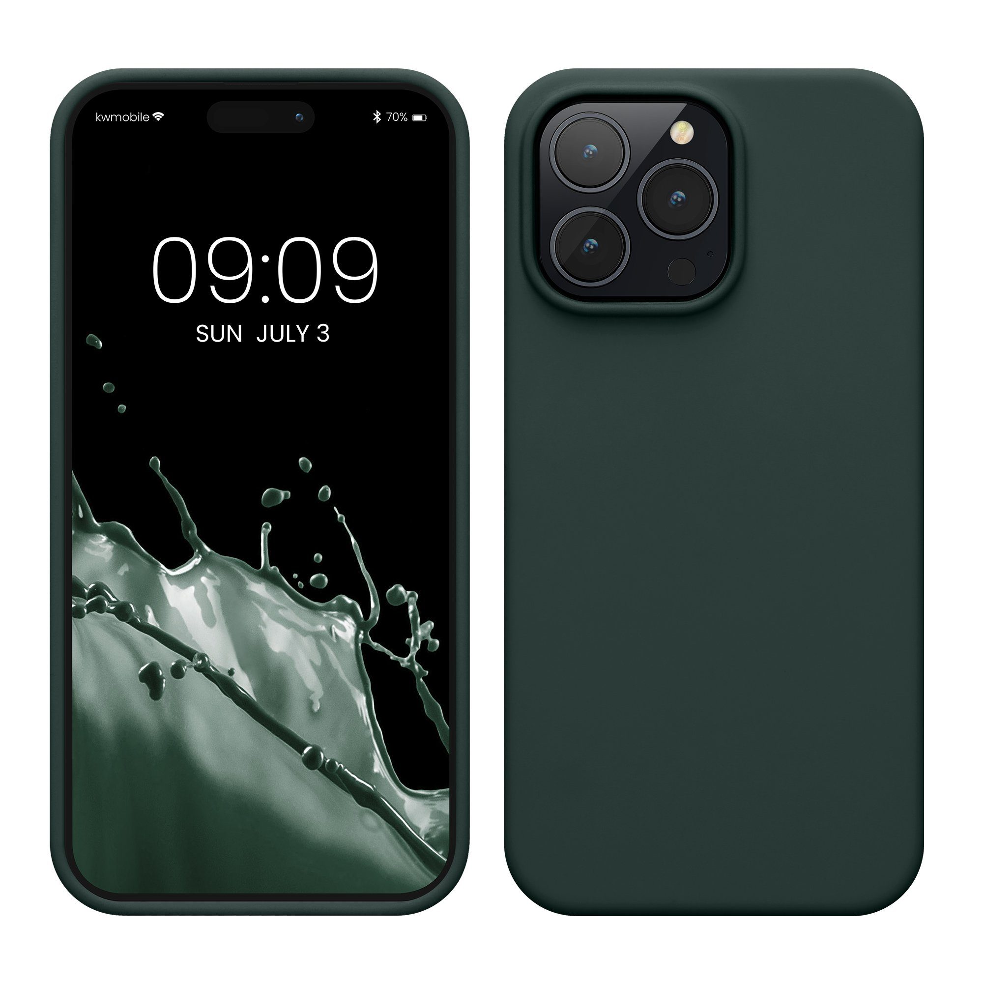 kwmobile Handyhülle Hülle für Apple iPhone 14 Pro Max, Hülle Silikon gummiert - Handyhülle - Handy Case Cover