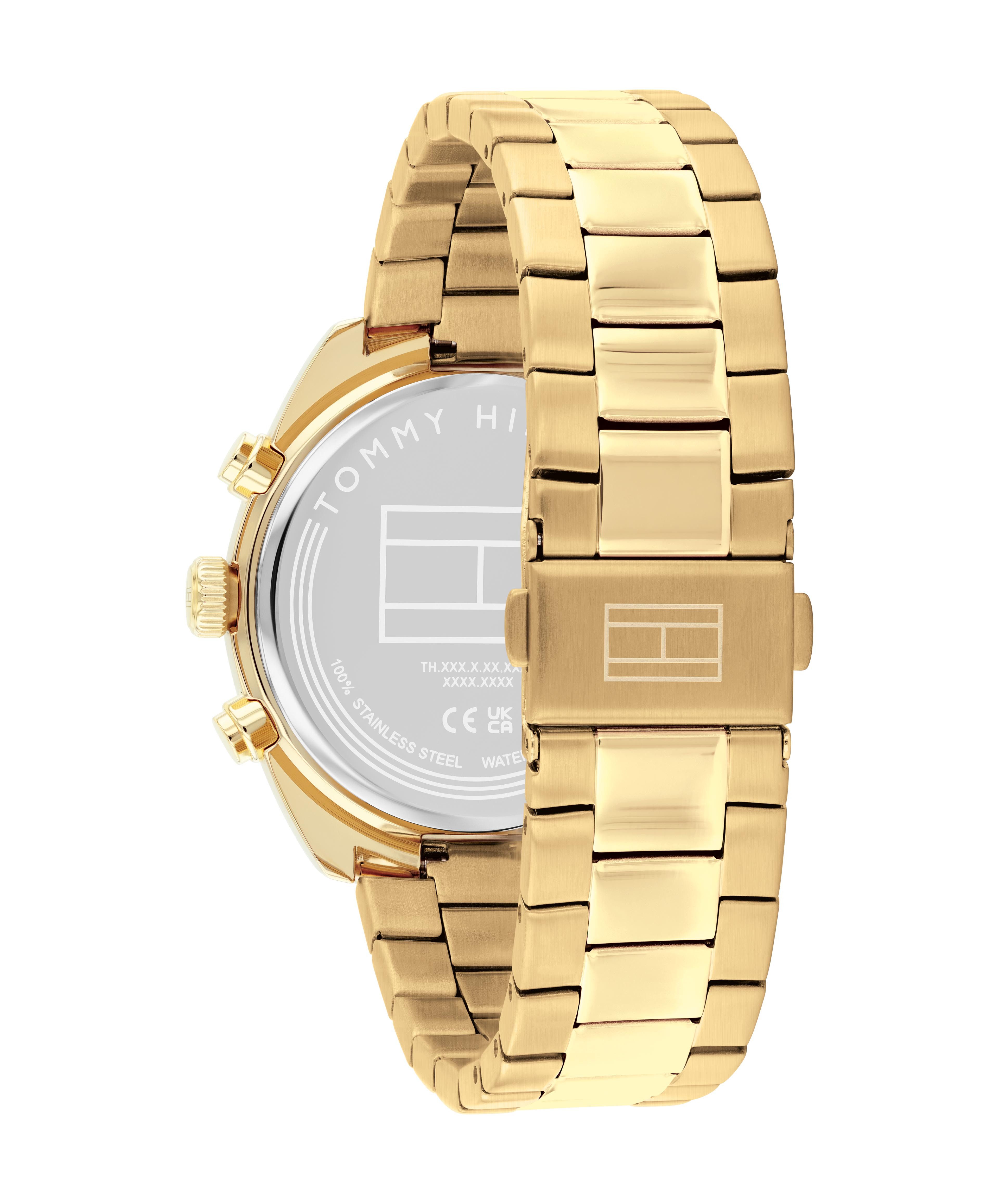Tommy Hilfiger Chronograph Hudson 1710736, Armbanduhr, Herrenuhr, Edelstahlarmband, analog