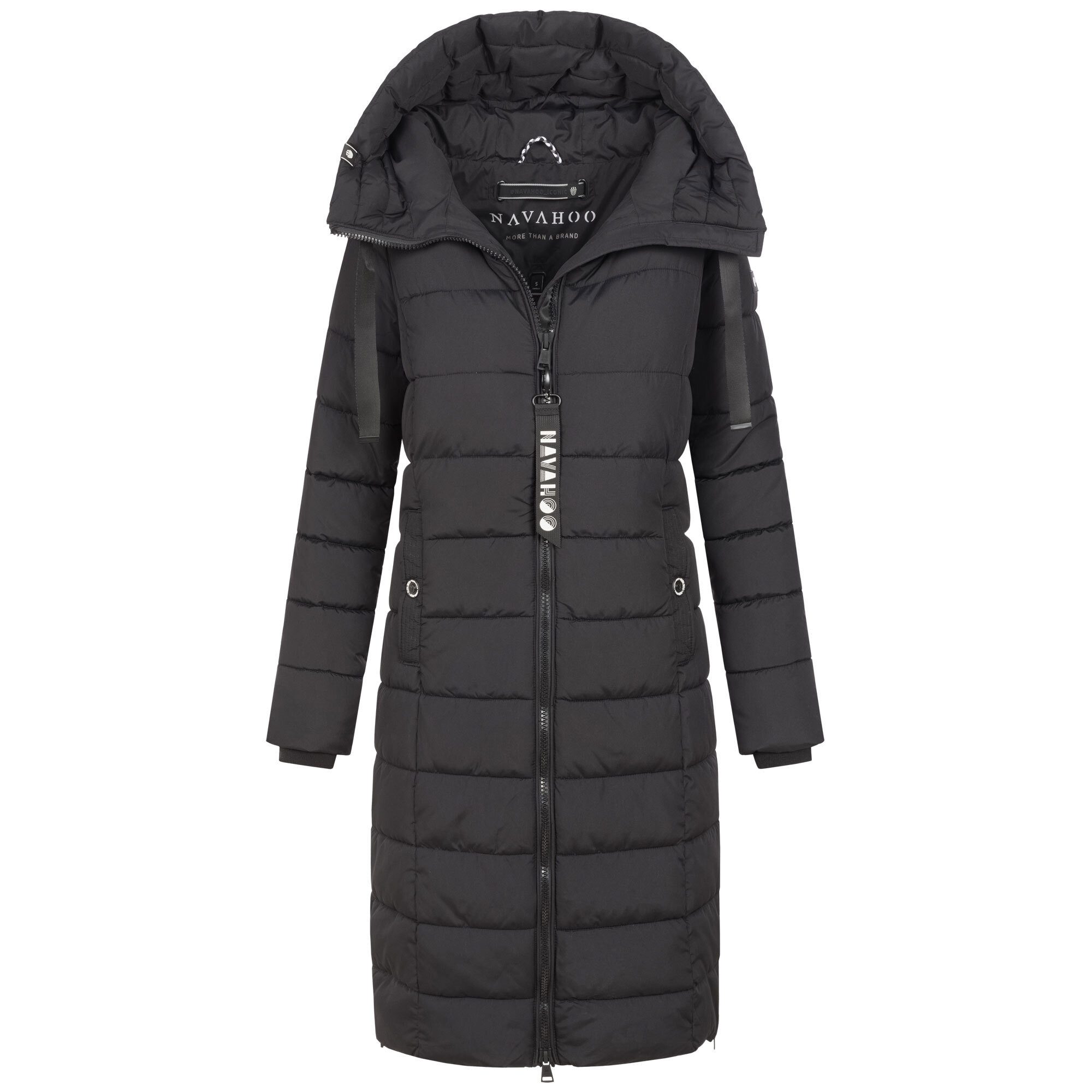 Navahoo Winterjacke Mondmaedchen Extra langer Schnitt mit seitlichen Belüftungsöffnungen