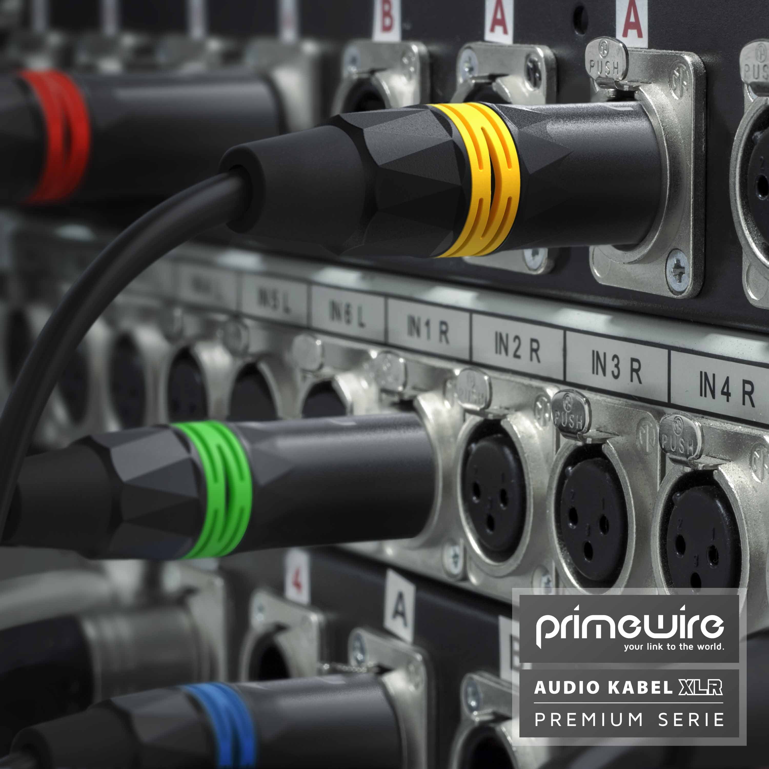 Primewire XLR Audiokabel - NF-Audiokabel - 10m Audio-Kabel, XLR, XLR Stecker, XLR Buchse (1000 cm), für Mikrofon, Mischpult, Verstärker und Bühne, rauscharme Üb – Bild 5 von 5