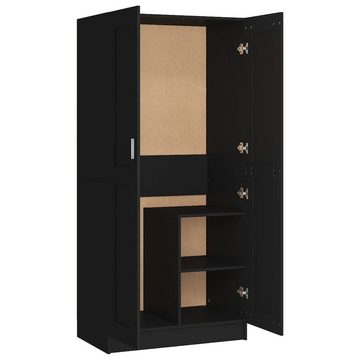 vidaXL Kleiderschrank Kleiderschrank Schwarz 82,5x51,5x180 cm Holzwerkstoff (1-St)