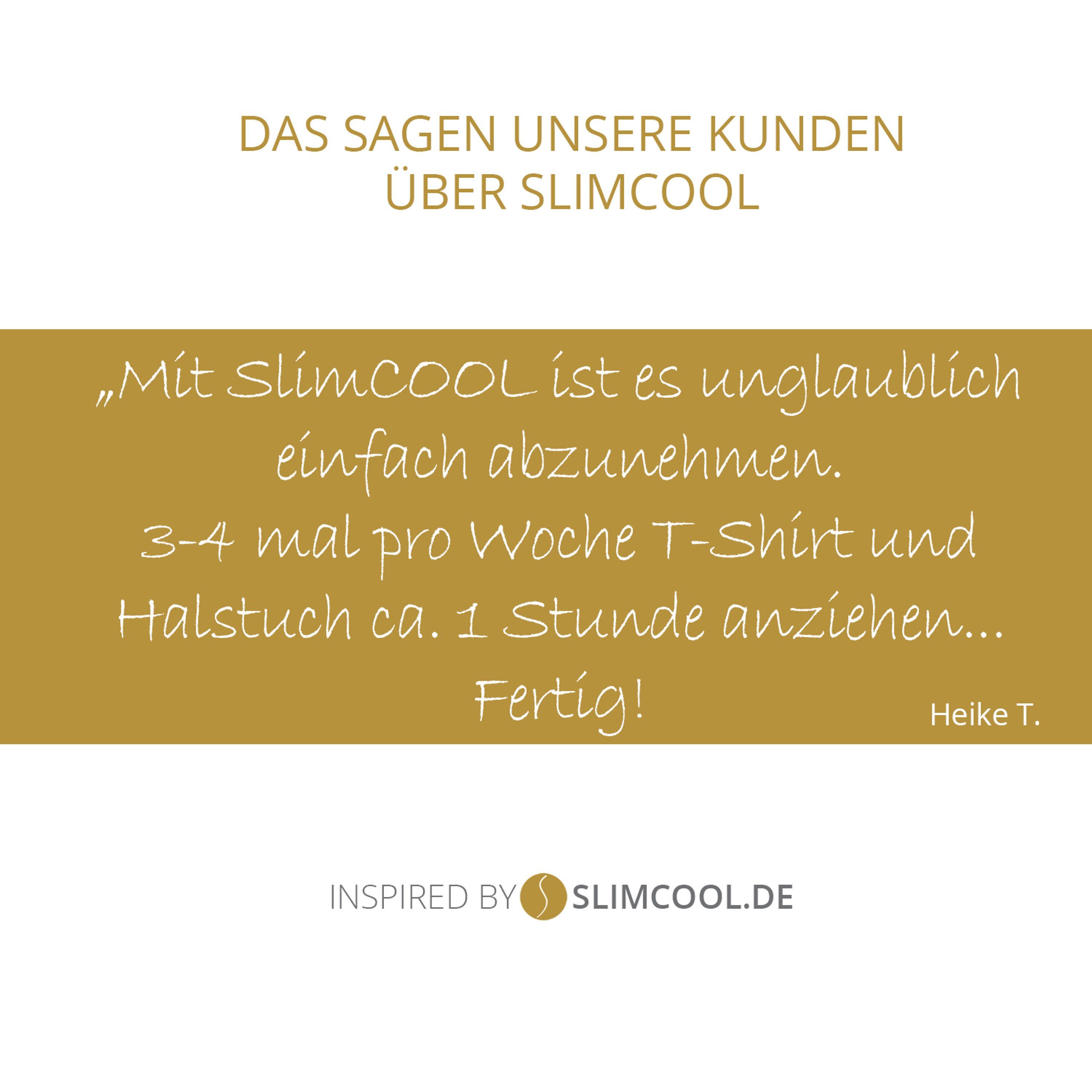 m. PowerScarf, (aktiviert Abnehmen Halstuch Wasser) SlimCOOL durch Cryo Kühlung, Shapewear
