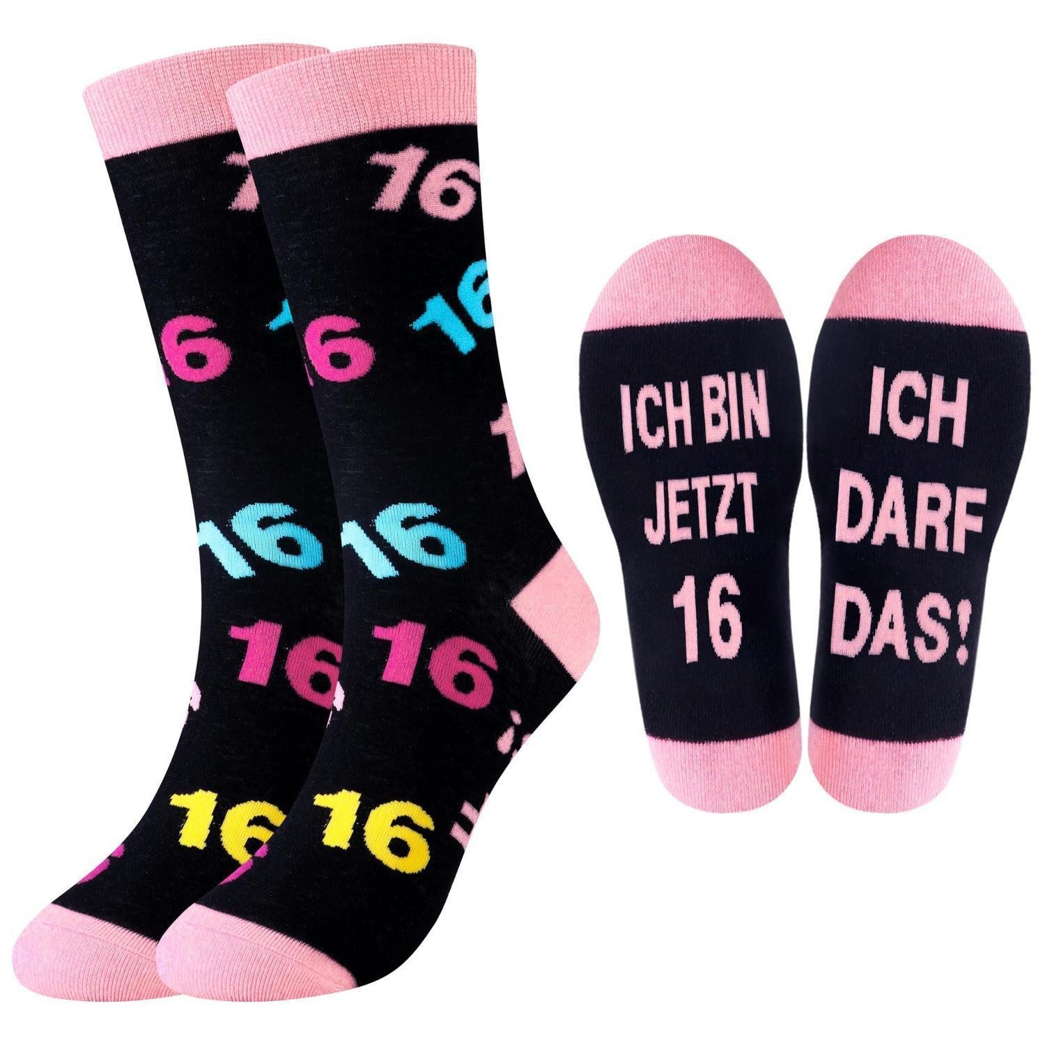LuxusKollektion Freizeitsocken Socken Damen 39-42 Mehrfarbig 16 Jahre