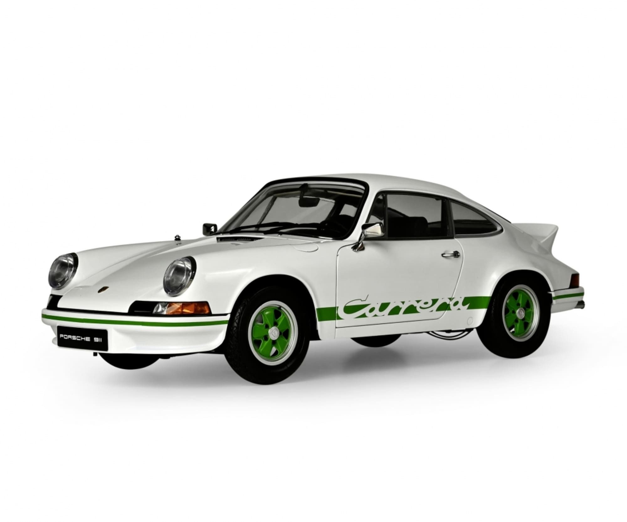 ixo Models Modellauto IXO Porsche 911 RS 2.7 Weiß/Grün 1:8 Modellauto Metall Bausatz