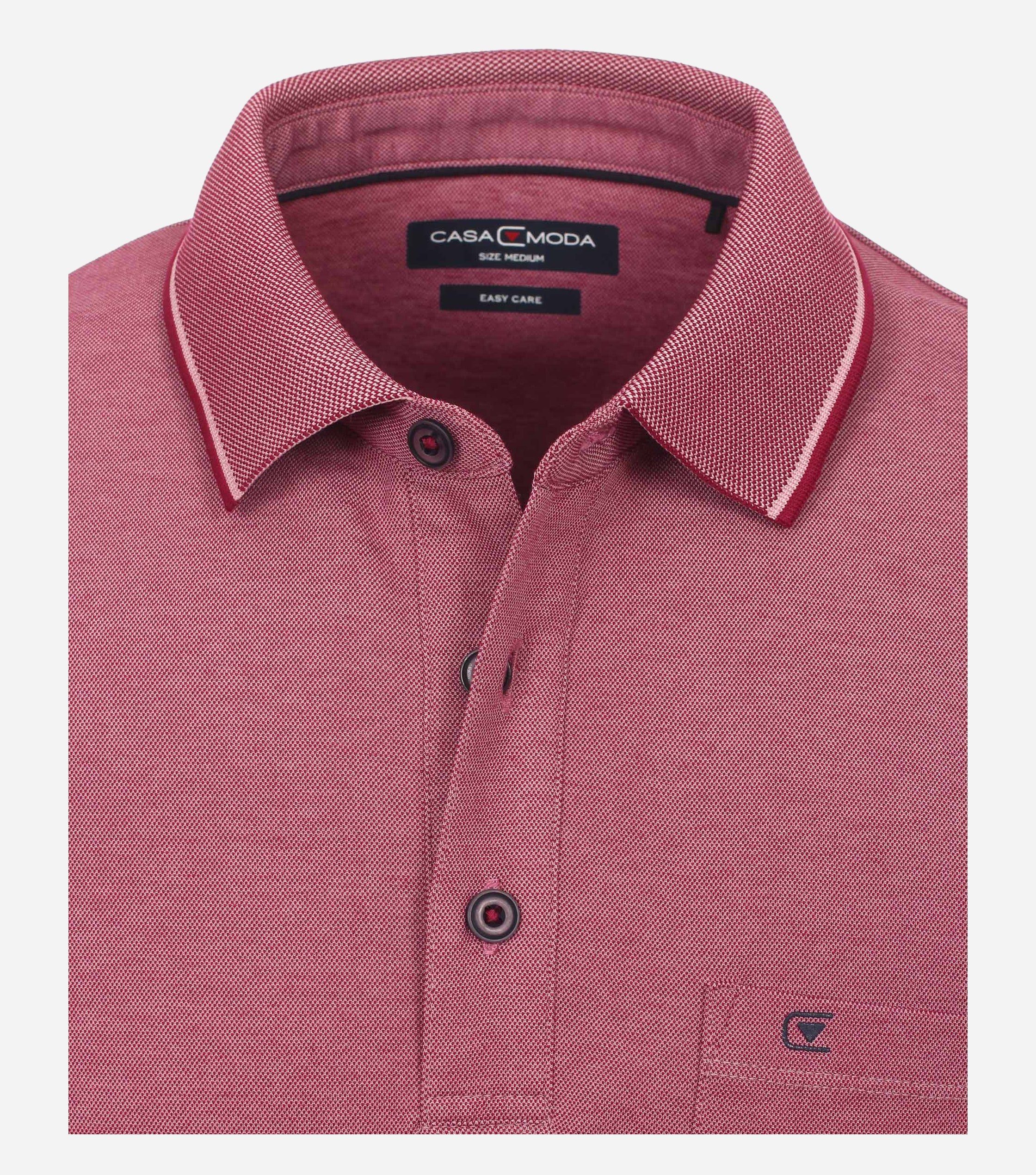 CASAMODA Baumwollmix, Pflaume969 Passform Hochwertiger 993106500 Normale Poloshirt