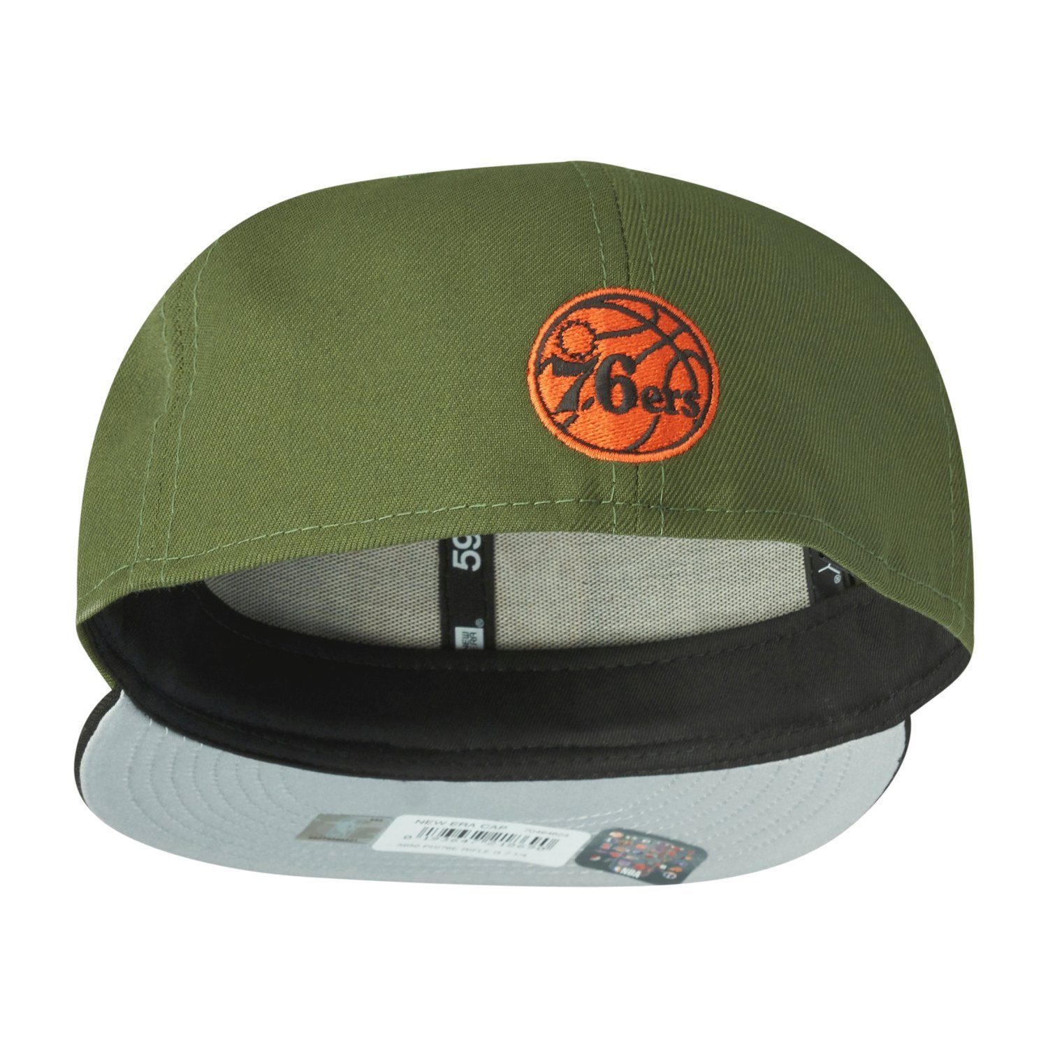 New Era Fitted Cap 76ers olive Philadelphia 59Fifty
