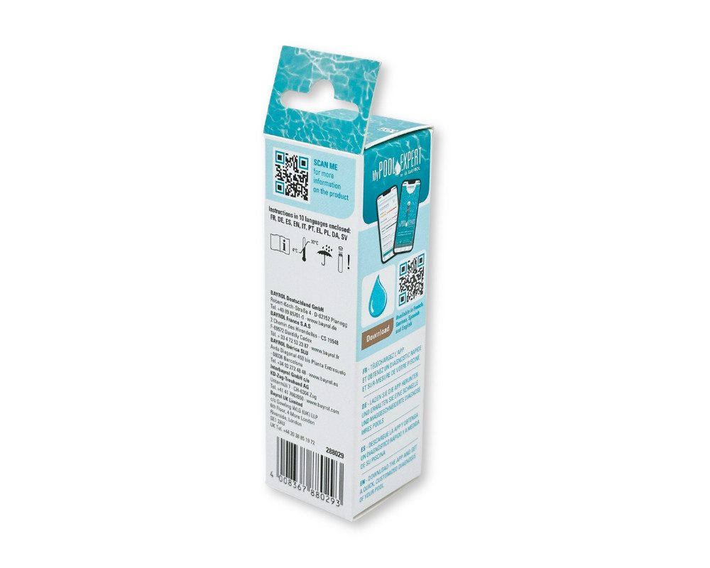 Bayrol Pooltester BAYROL Cl & Br Quicktest 5 in 1 (Dose mit 50 Teststreifen)