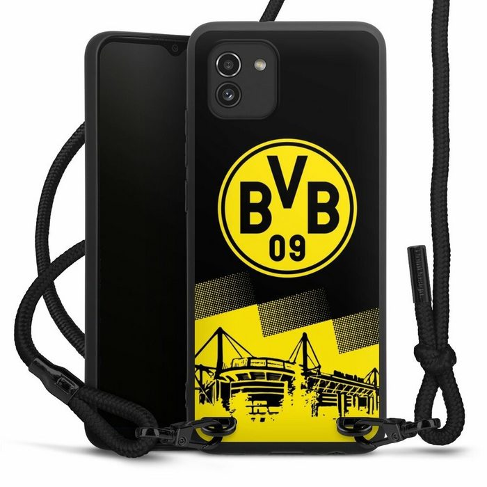 DeinDesign Handyhülle BVB Borussia Dortmund Stadion BVB Two Tone Samsung Galaxy A03 Premium Handykette Hülle mit Band Case zum Umhängen