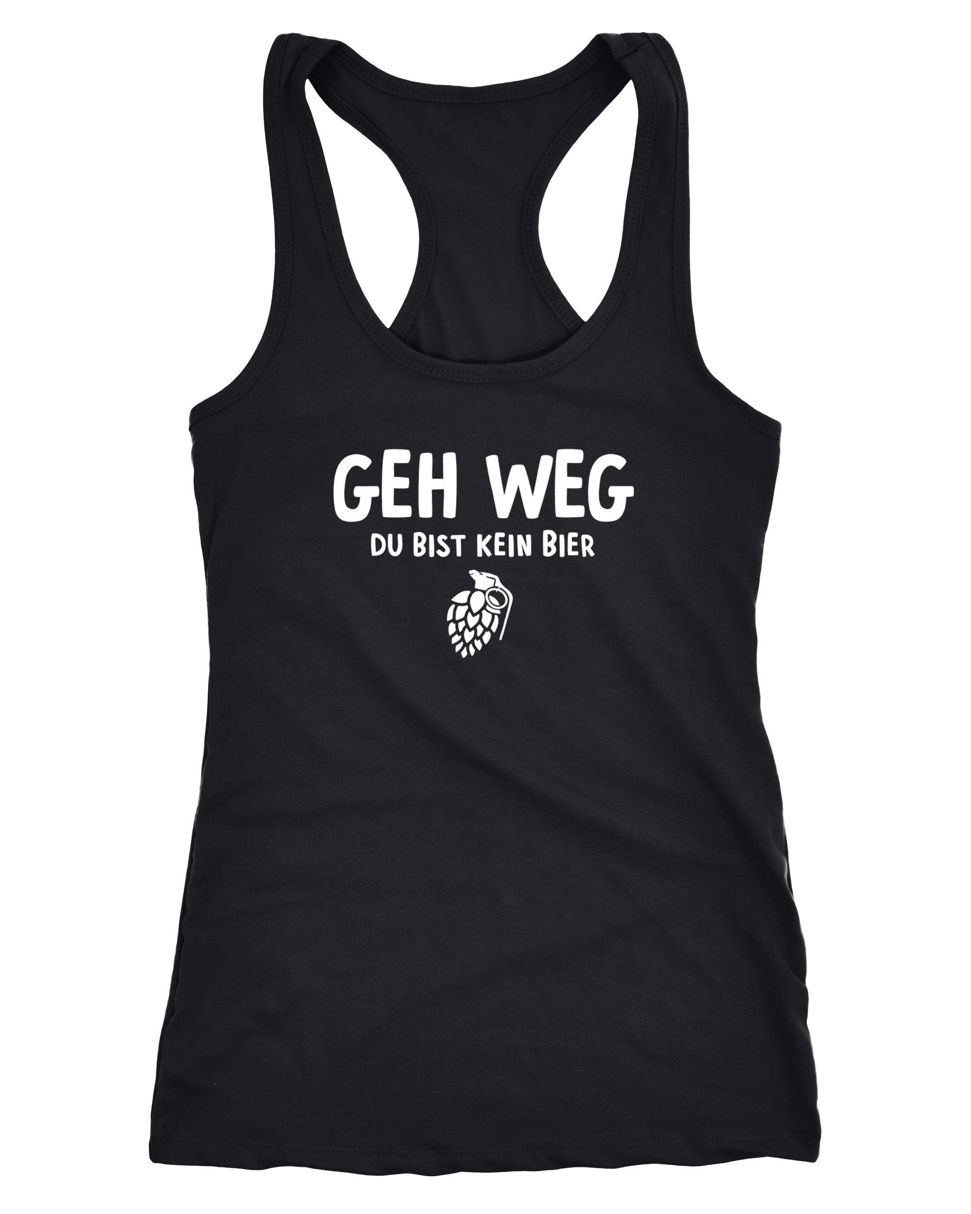 MoonWorks Tanktop Damen Tanktop Geh weg günstig online kaufen