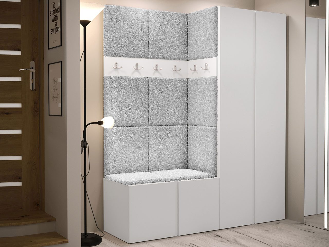 MIRJAN24 Garderoben-Set Orion III, (Komplett-Set, Kleiderschrank, Schuhschr günstig online kaufen