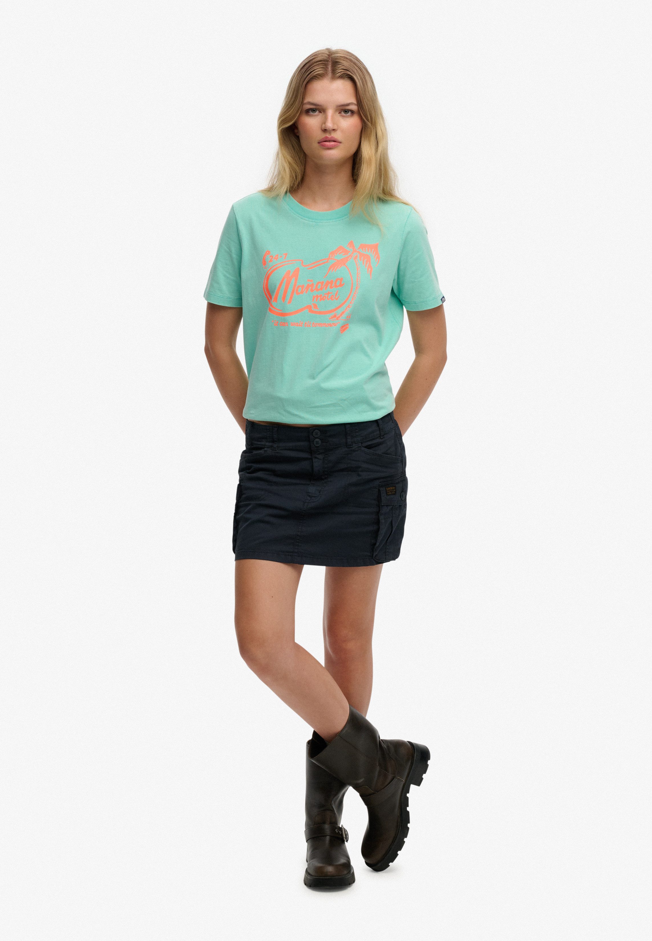 Superdry Print-Shirt ROADSIDE TRADE RELAXED TEE aus Baumwolle in Single Jersey, Relaxed Fit, Kurzarm – Bild 5 von 5