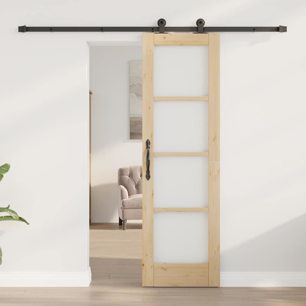 vidaXL Haustür Schiebetür ORKDAL Natur 61 x 198,5 cm (1-St)