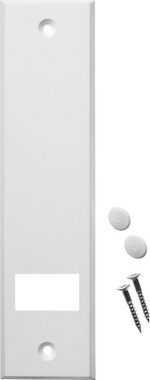 SCHELLENBERG Gurtwickler-Abdeckplatte STANDARD Maxi, Zubehör für Einlassgurtwickler, langlebige, aus Kunststoff, für Einlassgurtwickler, 185 mm, weiß