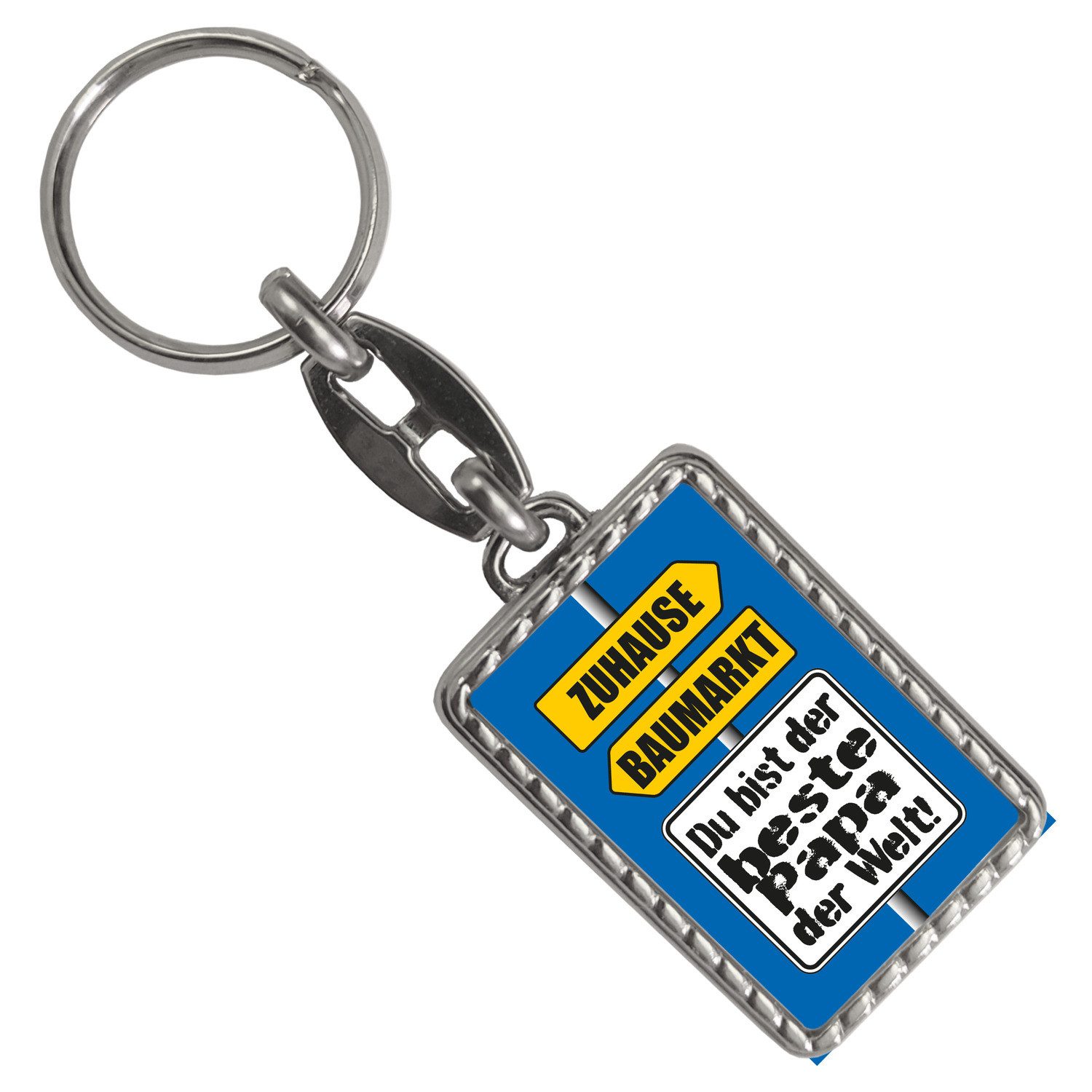 speecheese Schlüsselanhänger Der beste Papa Welt Schlüsselanhänger mit Bord günstig online kaufen