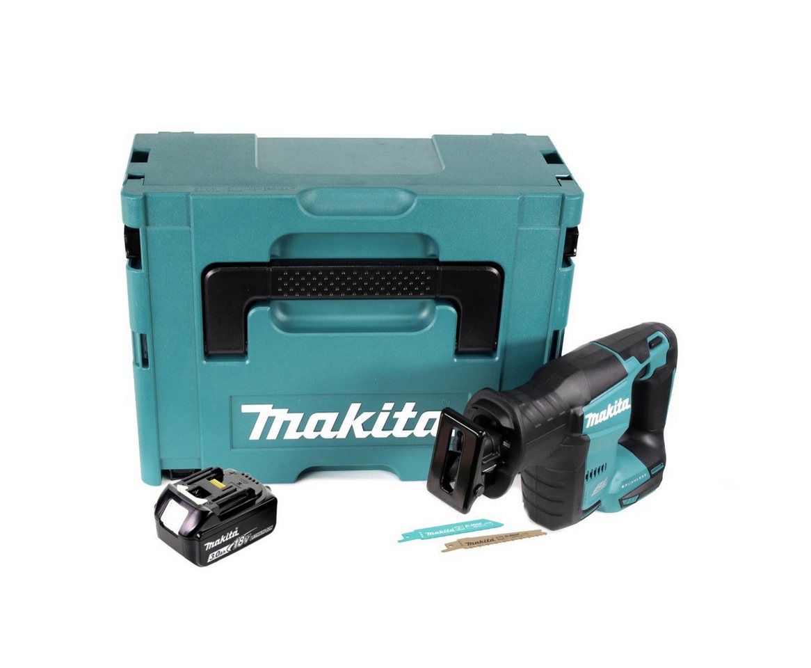 Thumbnail - Makita Reciprosäge DJR 188 F1J Akku Reciprosäge 18 V Brushless Säbelsäge im Makpac + 1x