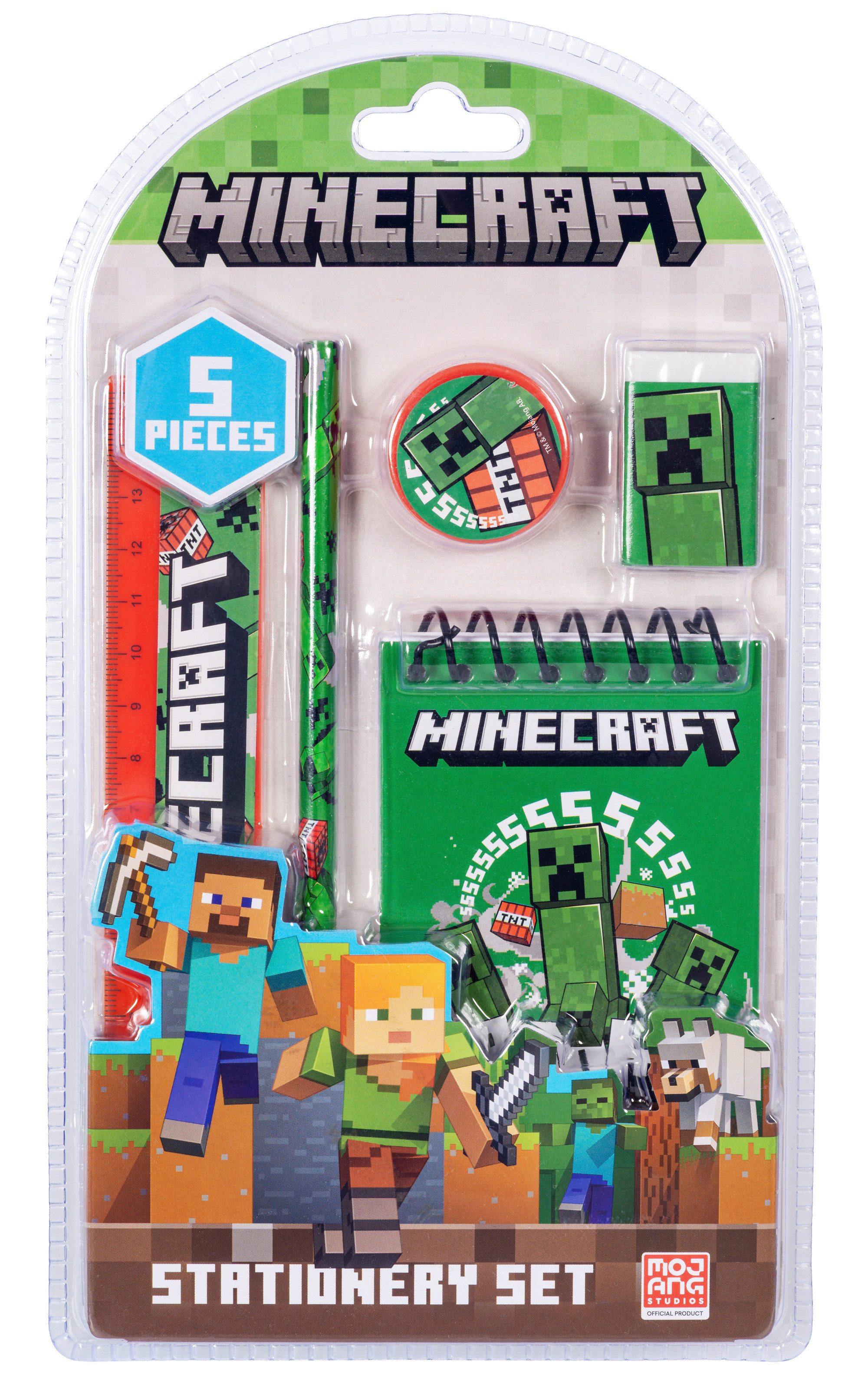 Minecraft Bleistift Minecraft - Schreibwaren Set (NEU & OVP)
