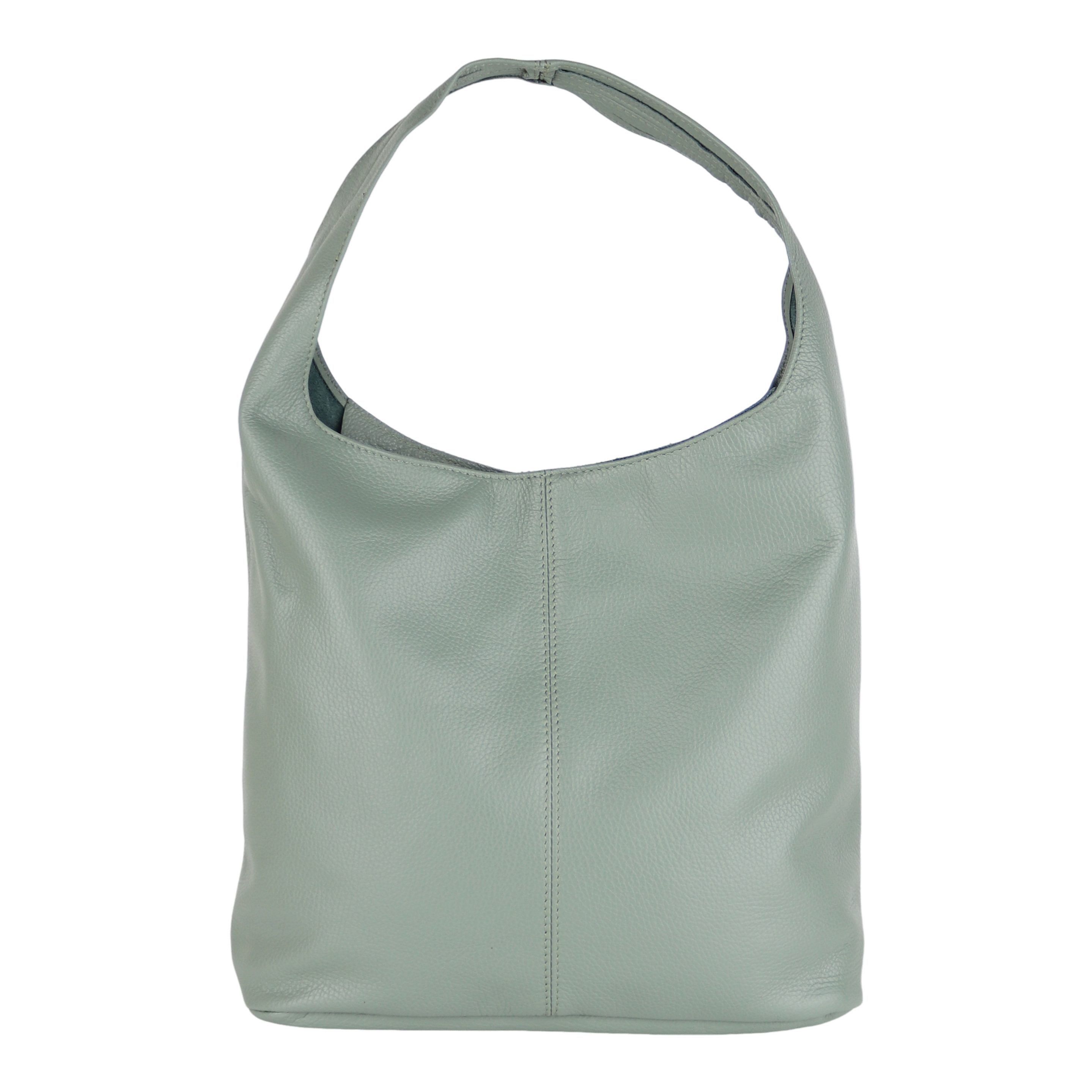 MIRROSI Beuteltasche aus Echtleder, Made in Italy, Shopper Tasche, Tragetasche (33x32x16cm) mit viel Stauraum