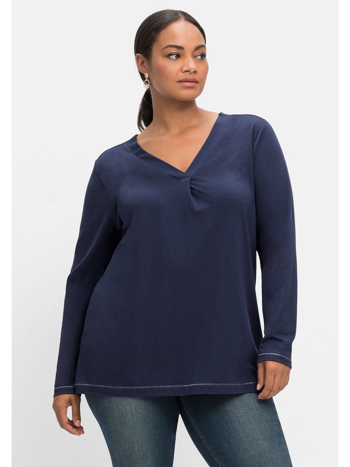 Sheego Langarmshirts für Damen online kaufen | OTTO | Rundhalsshirts