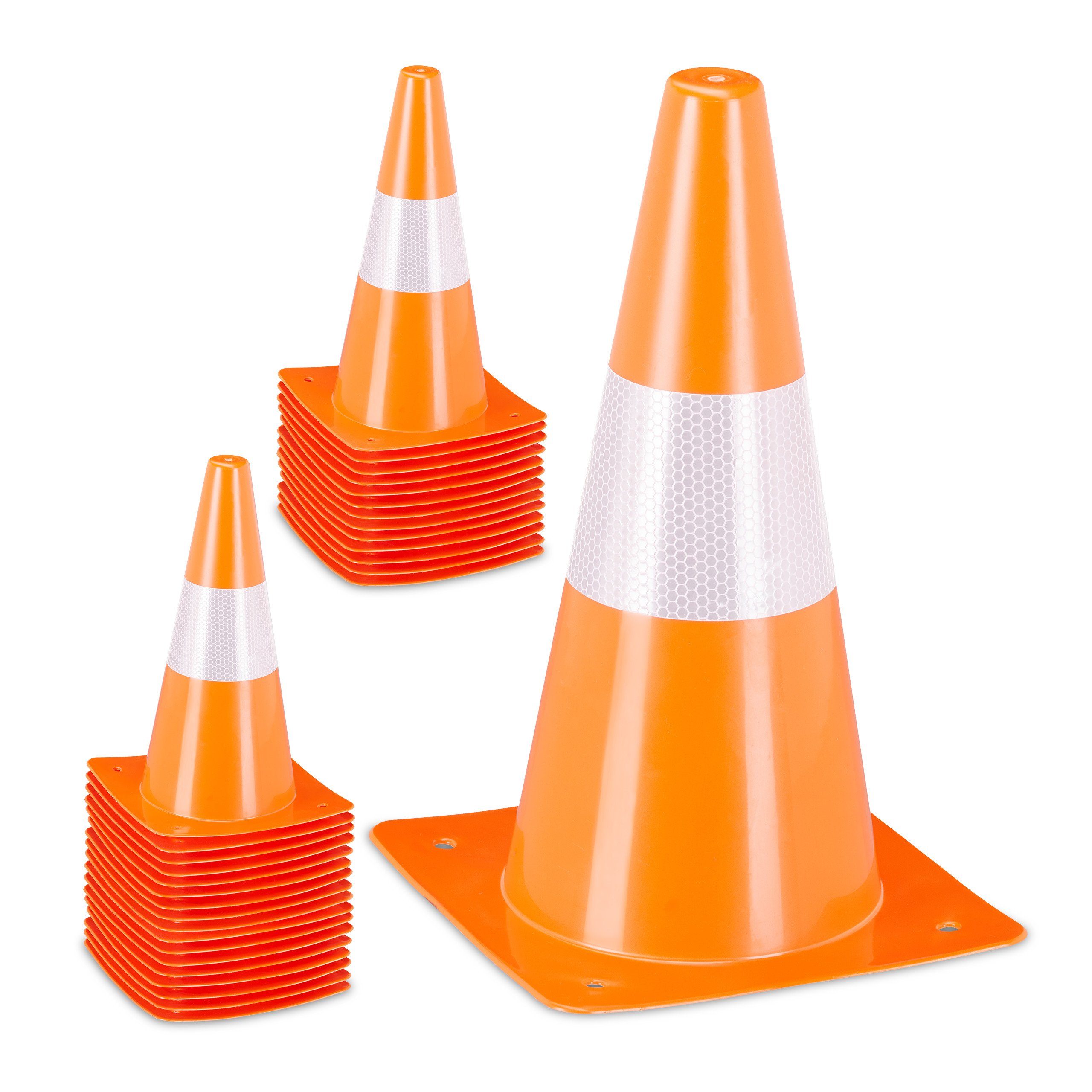 relaxdays Pylonen 32er Set orange (Set, 32-tlg)
