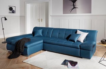 DOMO collection Ecksofa Mona L-Form, wahlweise mit Bettfunktion