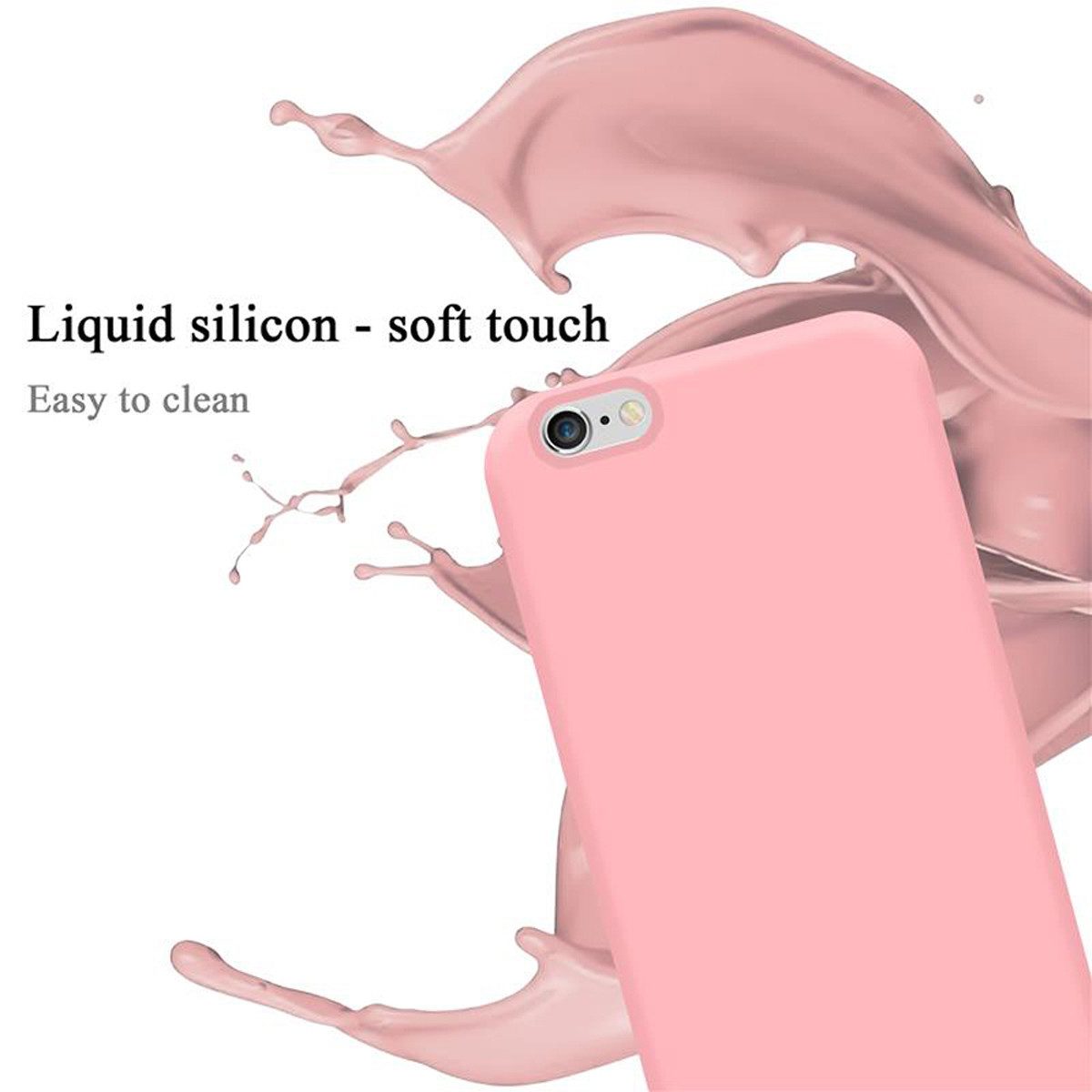 Cadorabo Handyhülle für Apple iPhone 6 / 6S Hülle Apple iPhone 6 / 6S, Flexible Hülle TPU Silikon Schutzhülle Back Cover Case