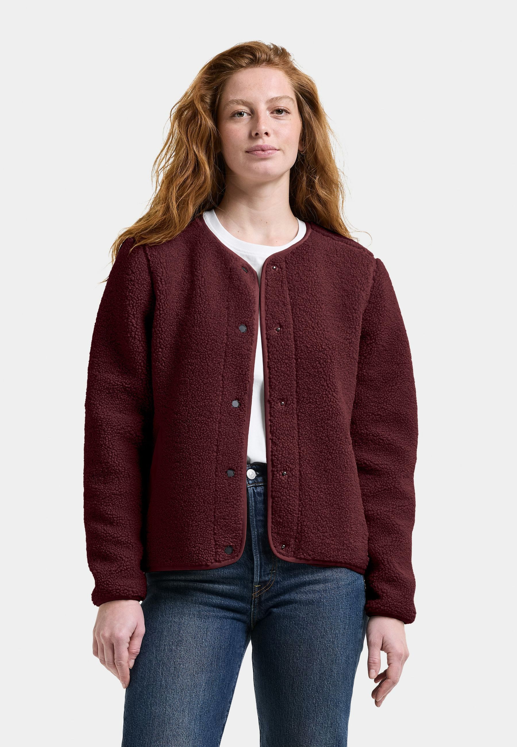 Didriksons Fleecejacke Damen Pile Teddy SELMA mit Taschen