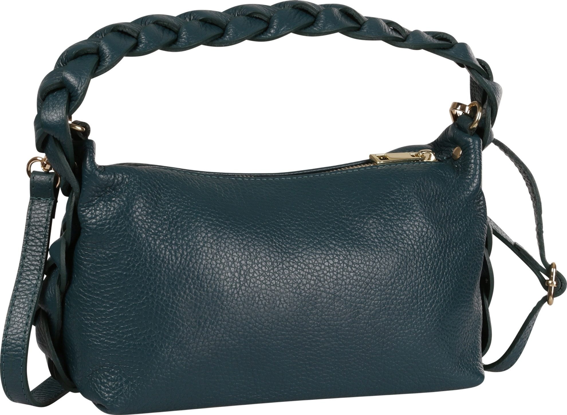 Toscanto Umhängetasche Toscanto Tasche petrolblau Umhängetasche (Umhängetasche), Damen Umhängetasche Leder, petrolblau ca. 25cm x ca. 14cm